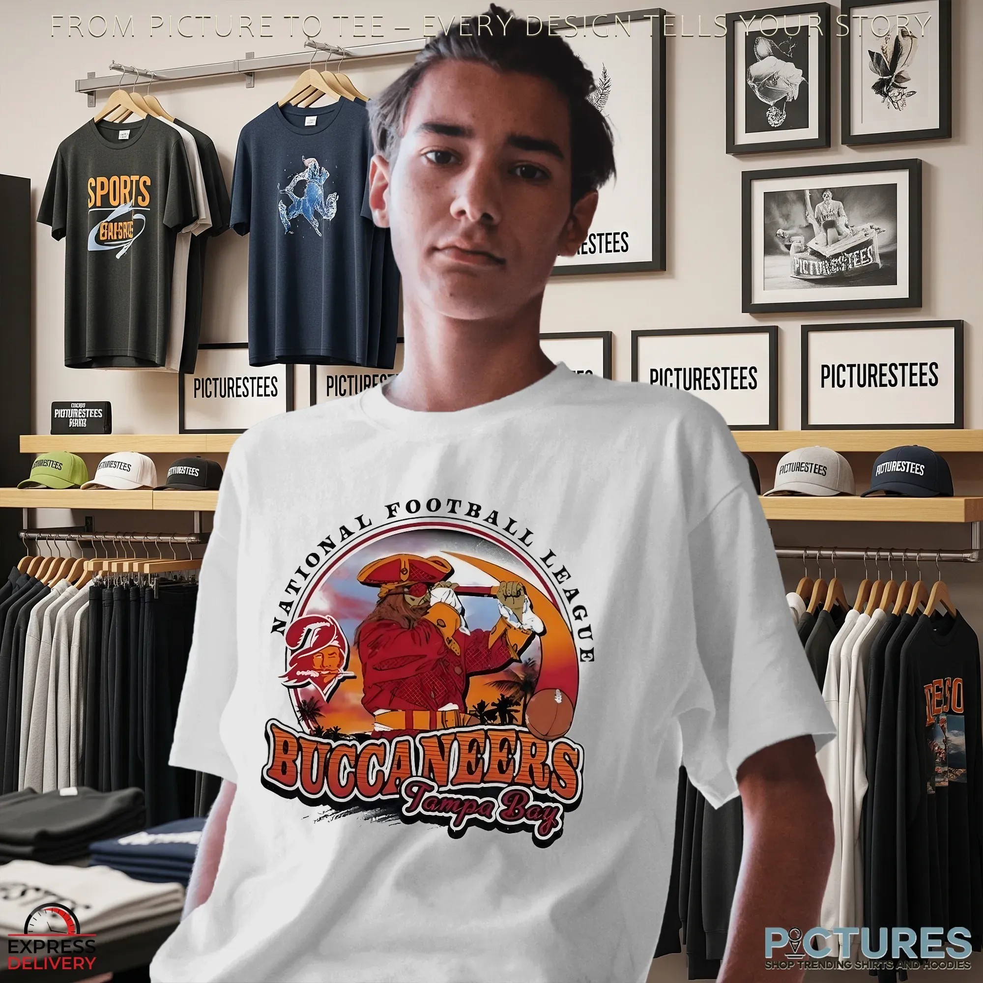 Tampa Bay Buccaneers Pirate 2025 NFL Football Vintage T Shirt Tampa Bay Buccaneers Pirate 2025 NFL Football Vintage T Shirt