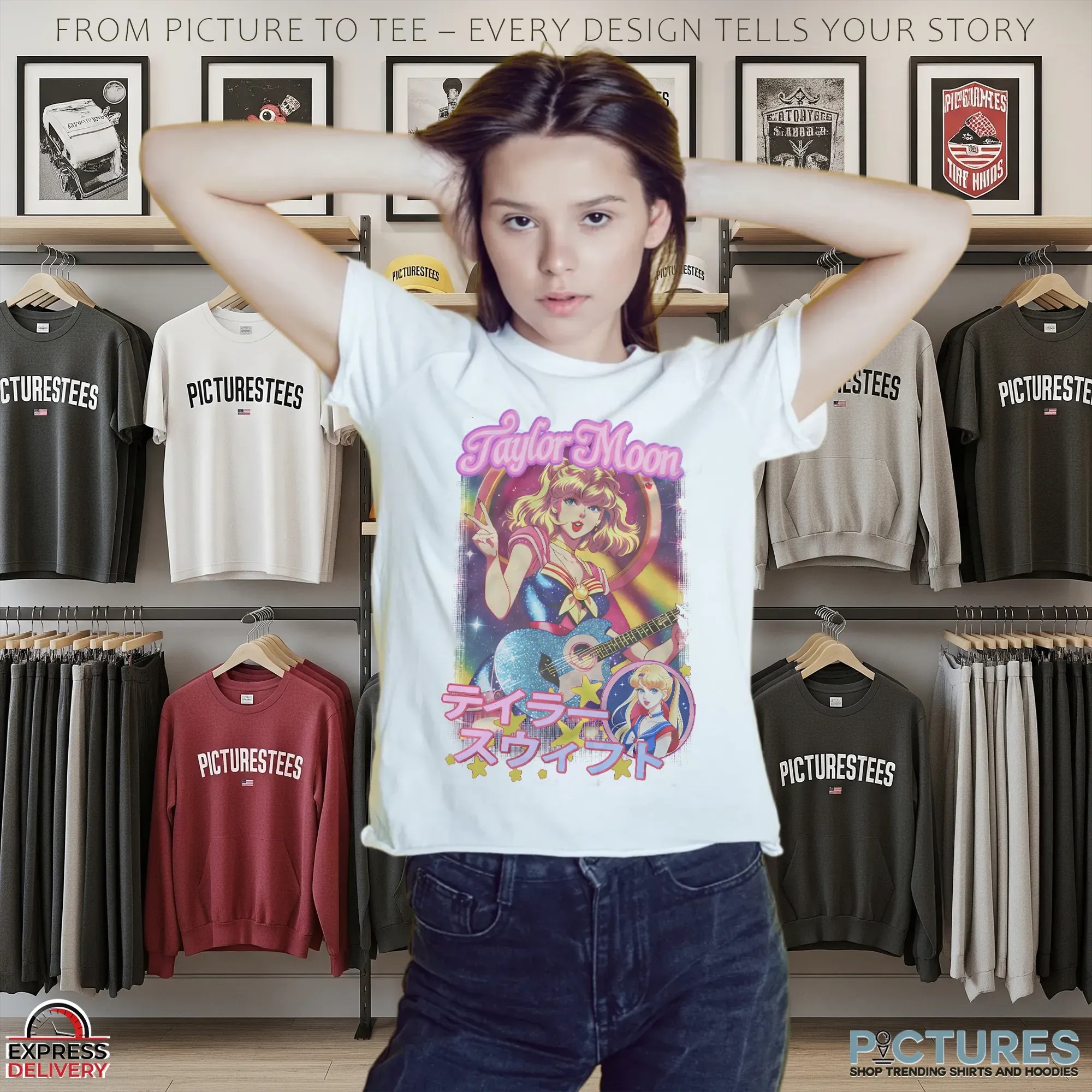 Taylor Moon Sailor Moon Anime Parody T Shirt