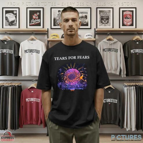 Tears For Fears Live Photo Tipping Point Part 2 2023 Tour T Shirt