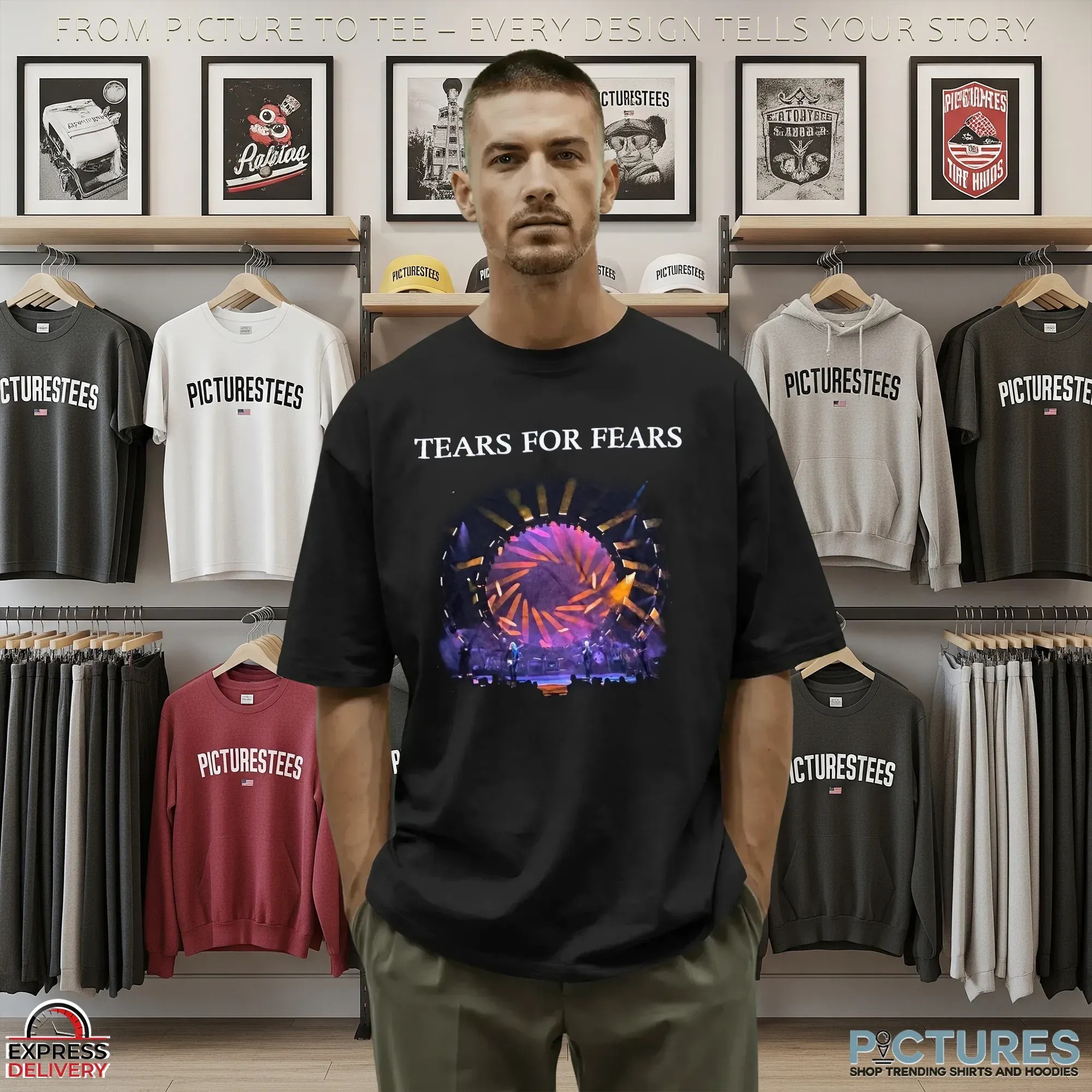 Tears For Fears Live Photo Tipping Point Part 2 2023 Tour T Shirt