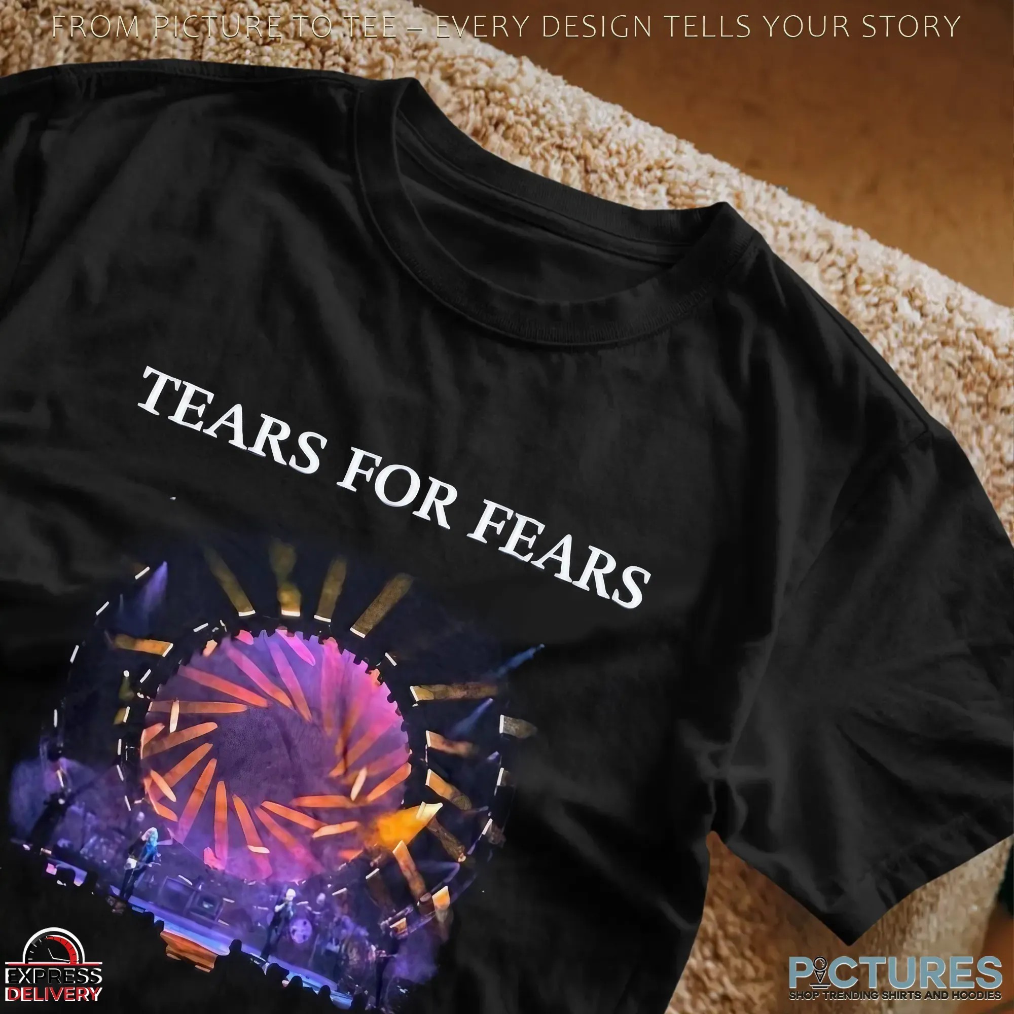 Tears For Fears Live Photo Tipping Point Part 2 2023 Tour T Shirt Tears For Fears Live Photo Tipping Point Part 2 2023 Tour T Shirt