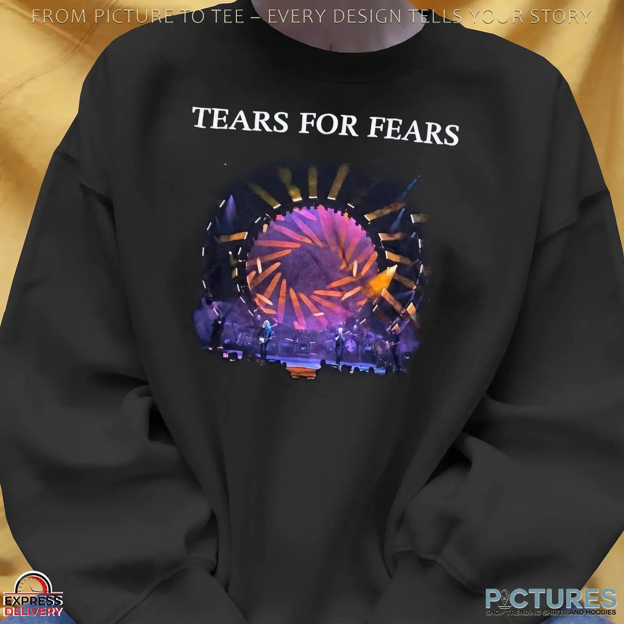 Tears For Fears Live Photo Tipping Point Part 2 2023 Tour T Shirt Tears For Fears Live Photo Tipping Point Part 2 2023 Tour T Shirt