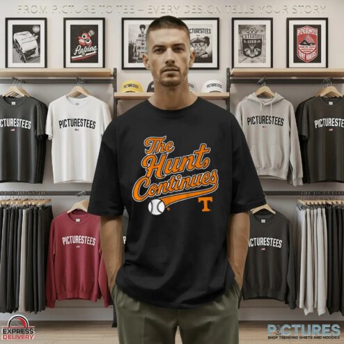 Tennessee Volunteers Baseball The Hunt Continues T Shirt