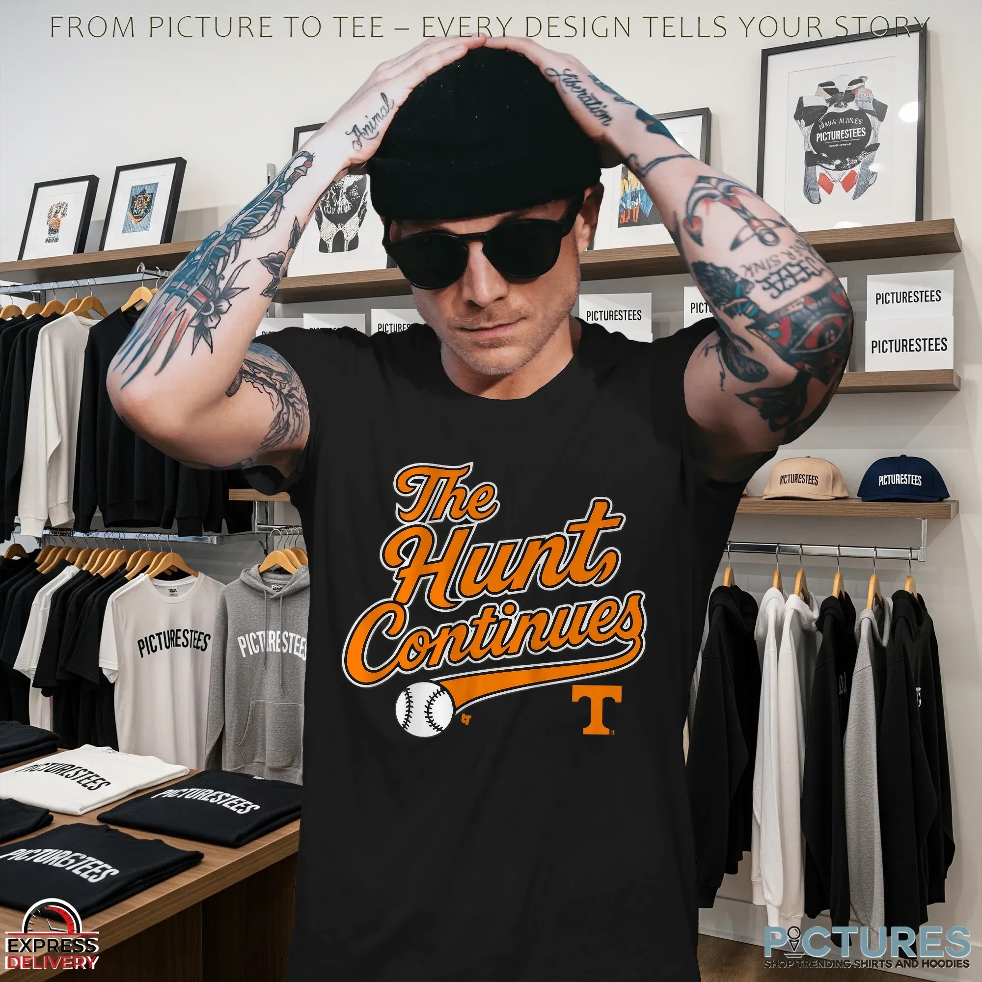 Tennessee Volunteers Baseball The Hunt Continues T Shirt Tennessee Volunteers Baseball The Hunt Continues T Shirt