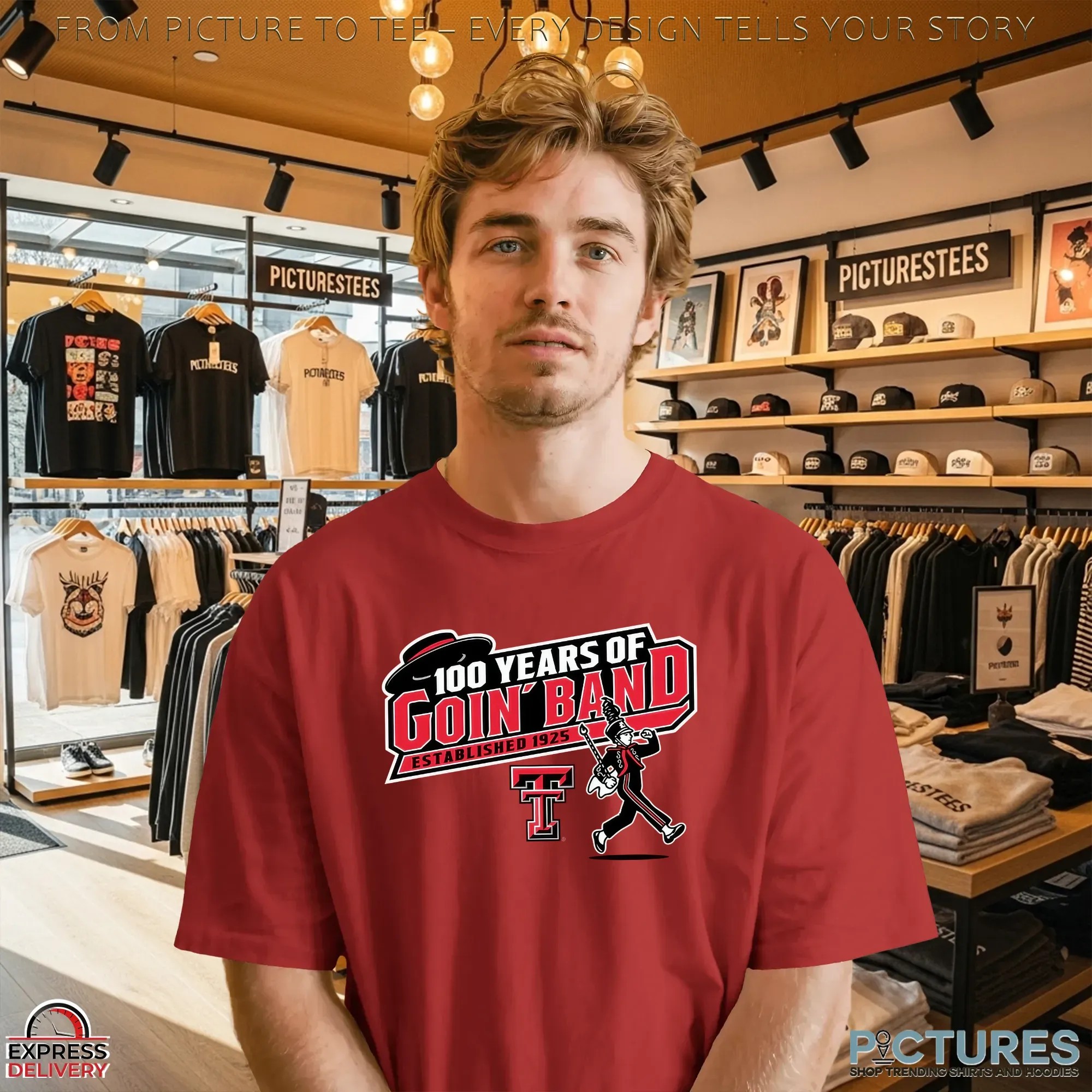 Texas Tech University 100 Years Of Goin' Band Marching Band Est 1925 T Shirt