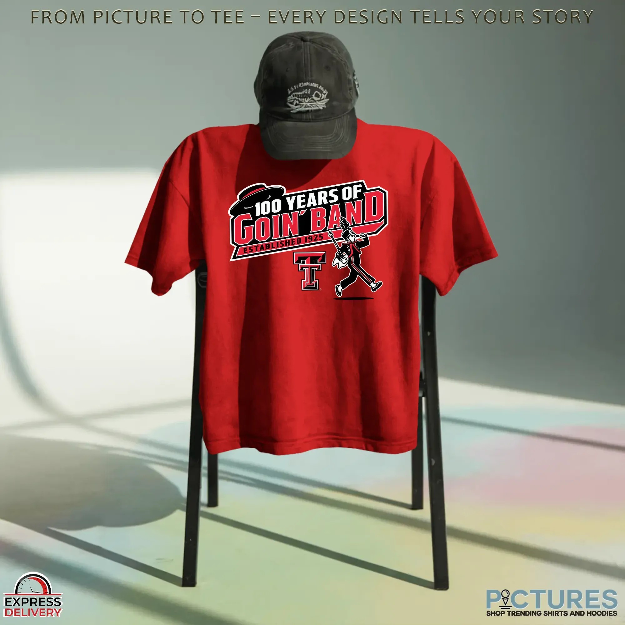 Texas Tech University 100 Years Of Goin' Band Marching Band Est 1925 T Shirt
