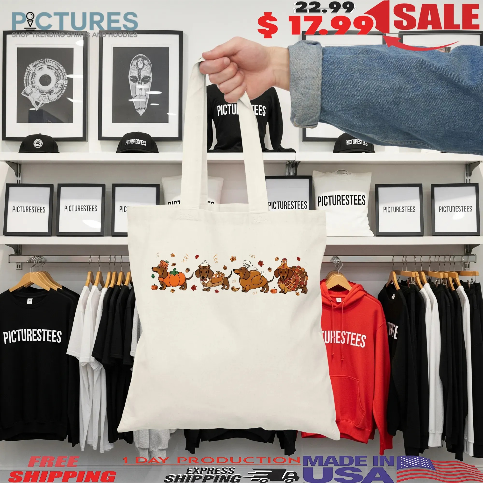 Thanksgiving Dachshund, Thanksgiving Gobble, Thanksgiving Dogs, Thanksgiving Turkey, Fall, Preppy Thanksgiving T Shirt