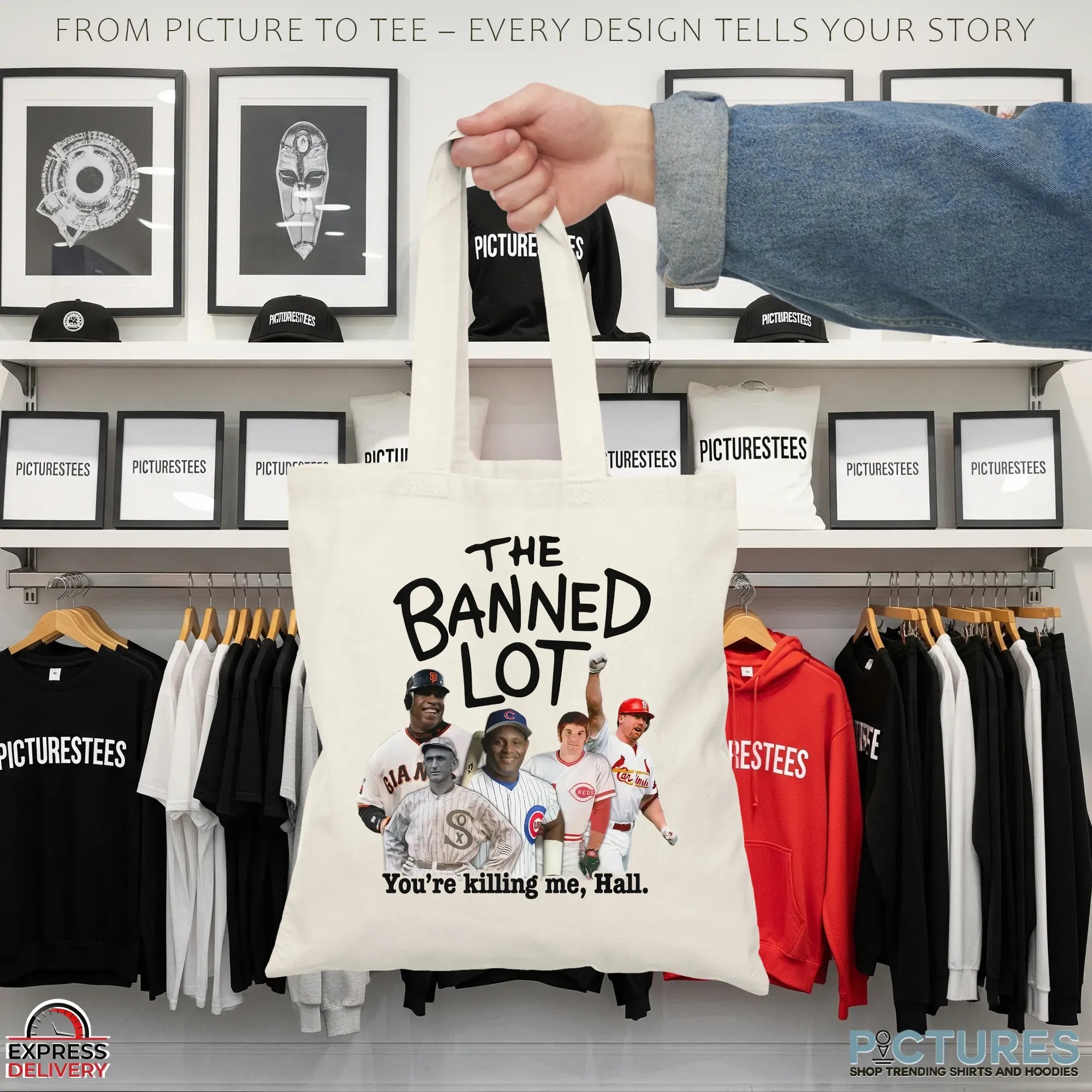 The Banned Lot You're Killing Me Hall San Francisco Giants Chicago White Sox Cincinnati Reds St Louis Cardinals Chicago Cubs T Shirt