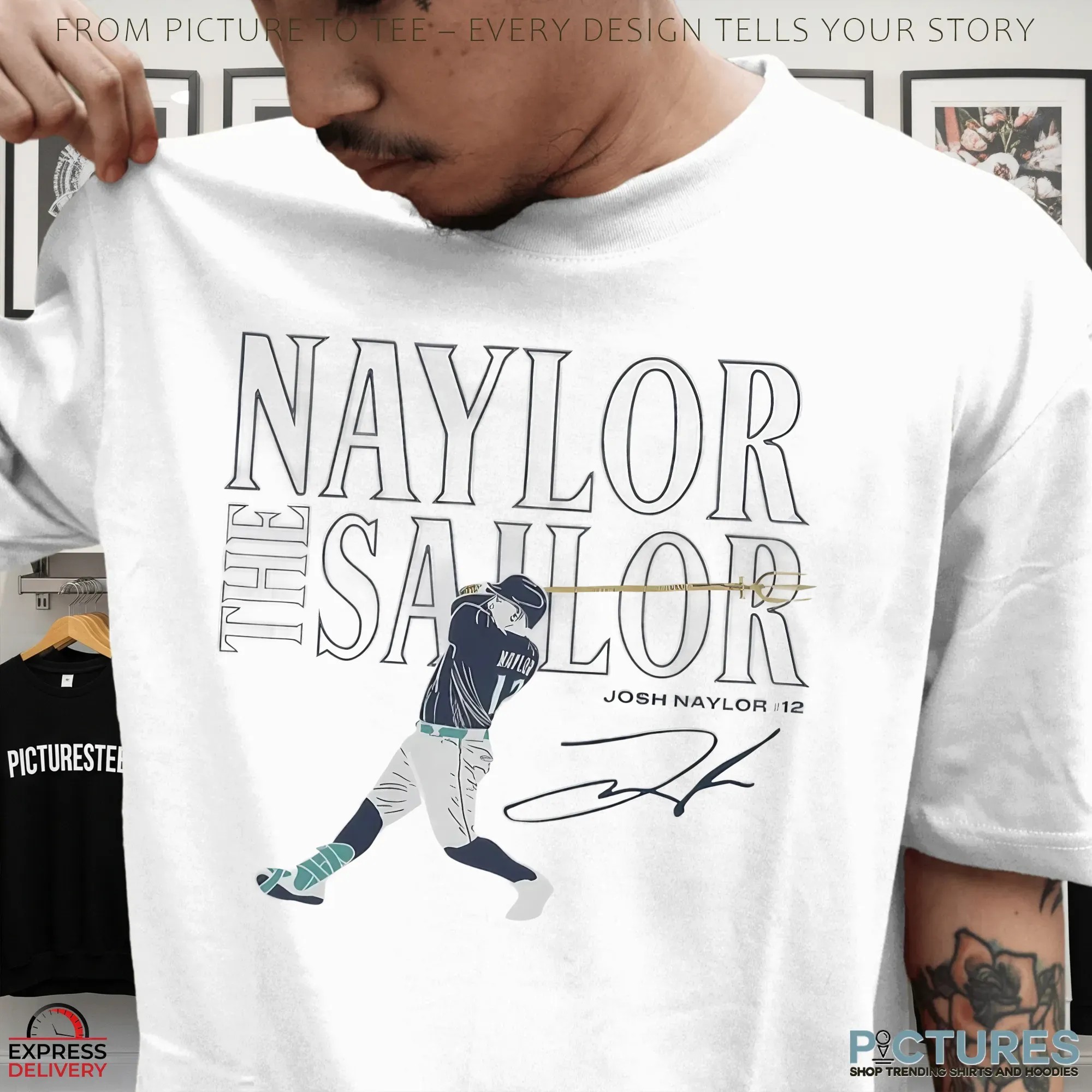 The Naylor The Sailor Josh Naylor 12 Seattle Trident Signature T Shirt