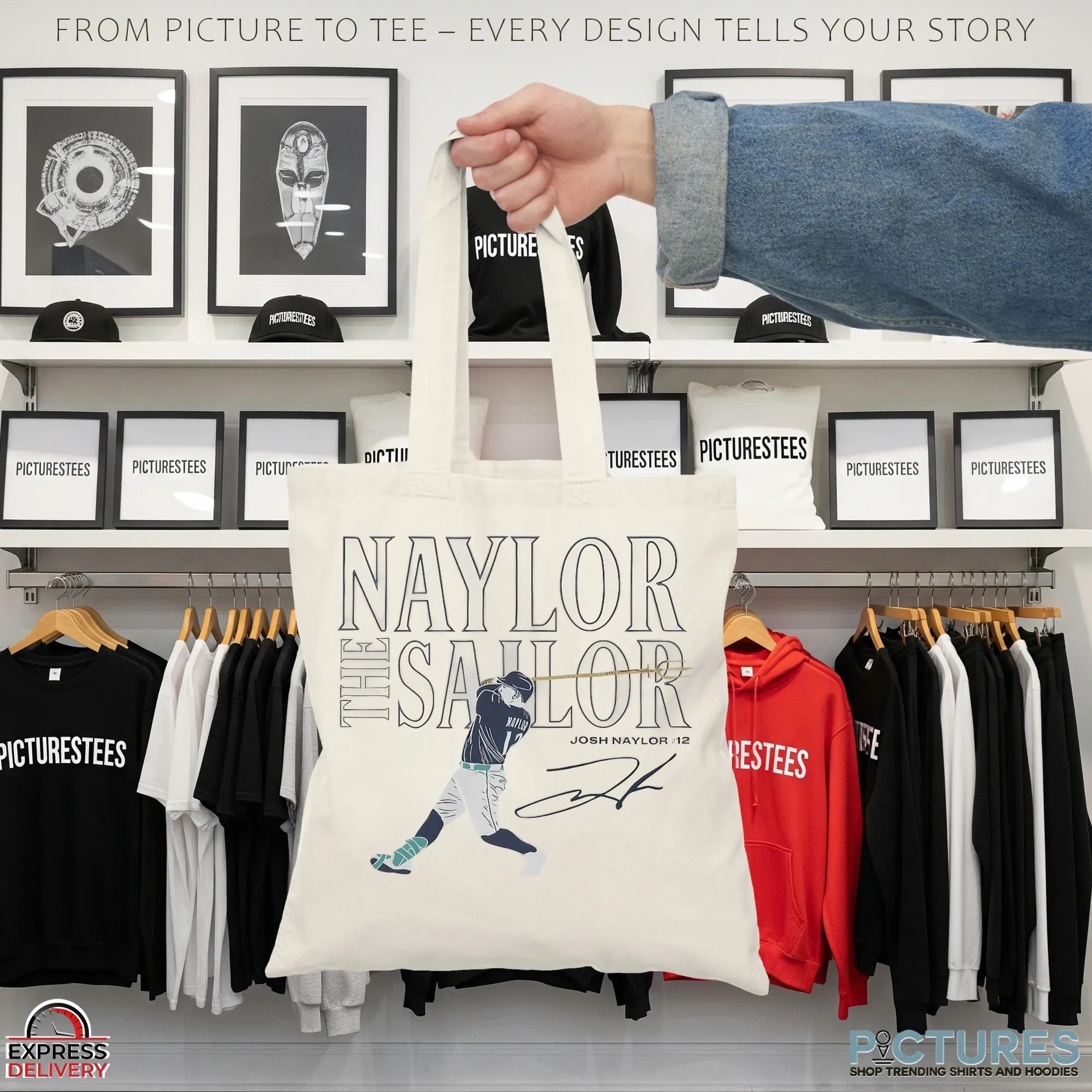 The Naylor The Sailor Josh Naylor 12 Seattle Trident Signature T Shirt