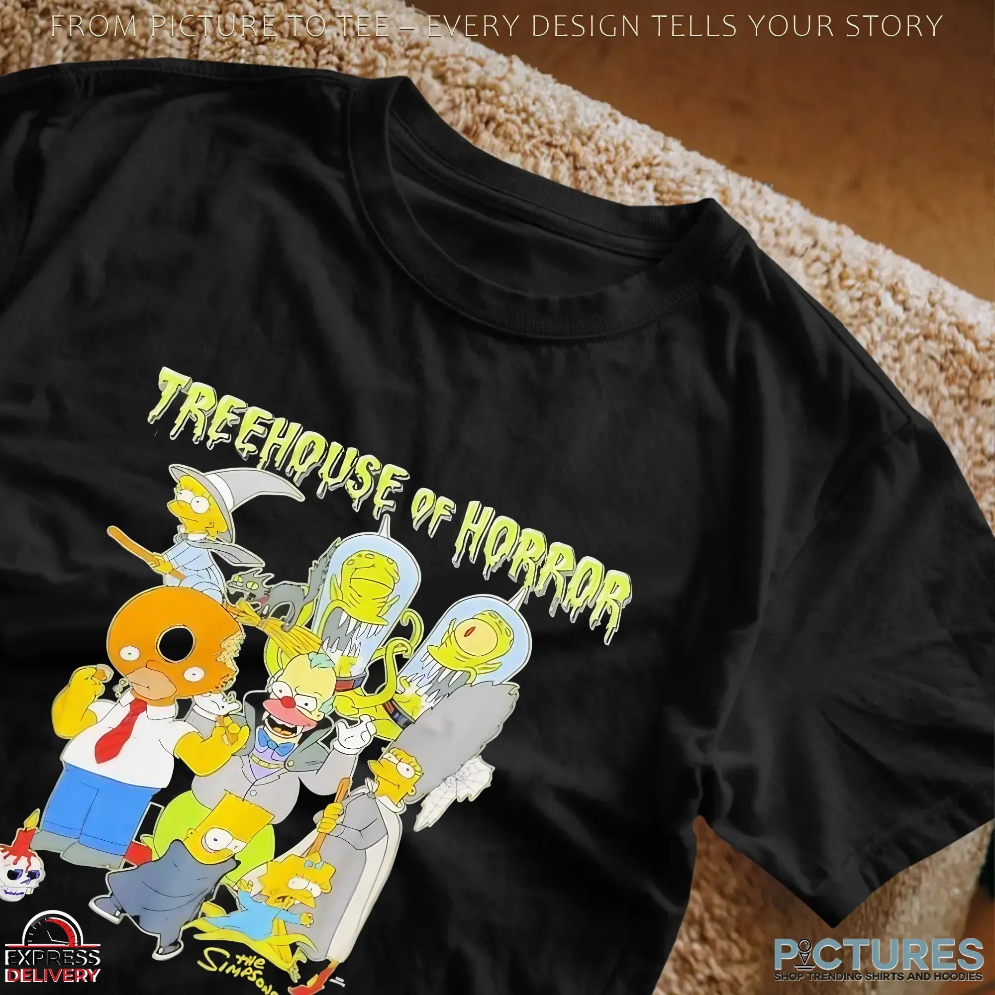 The Simpsons Annual Treehouse Of Horror Characters Groups Halloween T Shirt