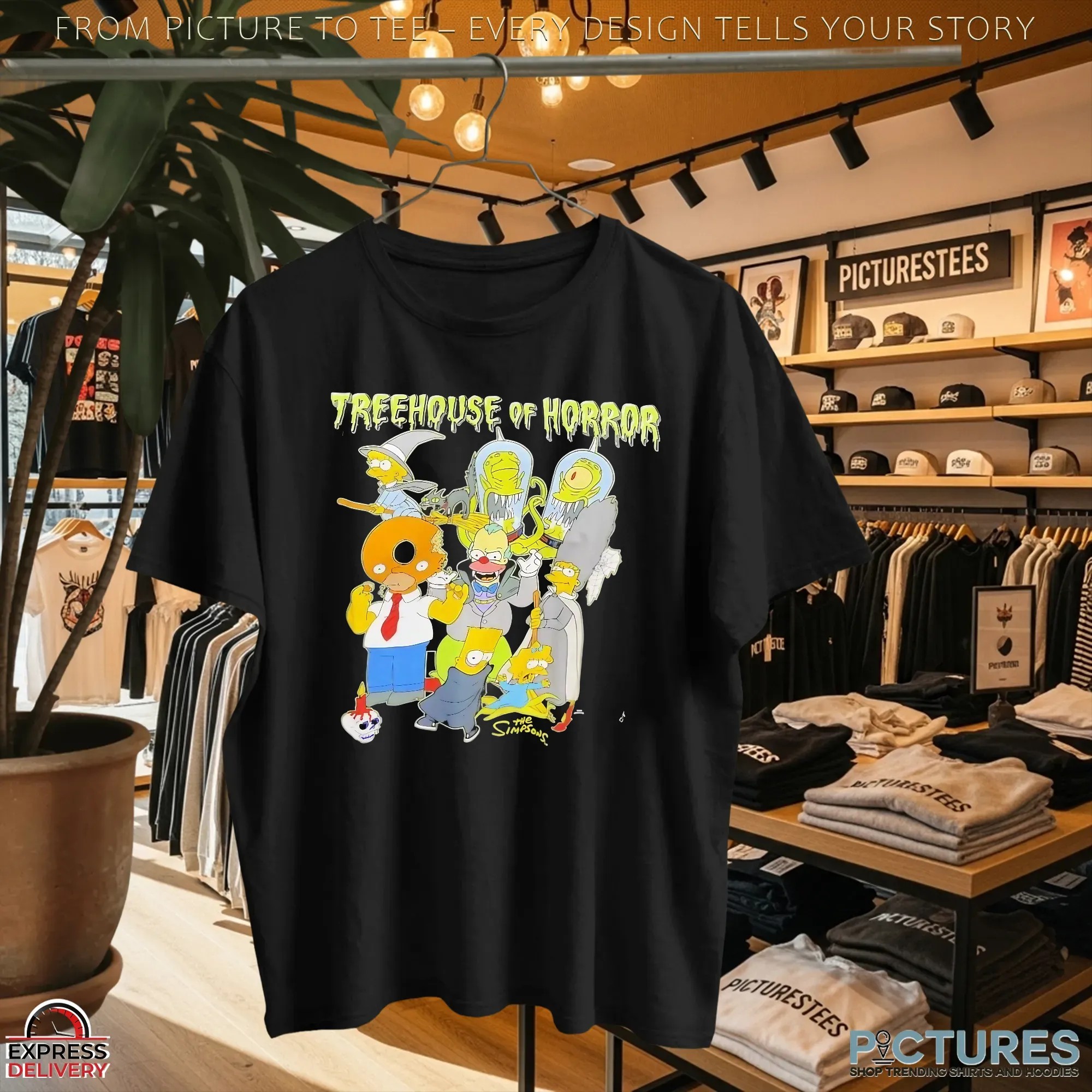 The Simpsons Annual Treehouse Of Horror Characters Groups Halloween T Shirt