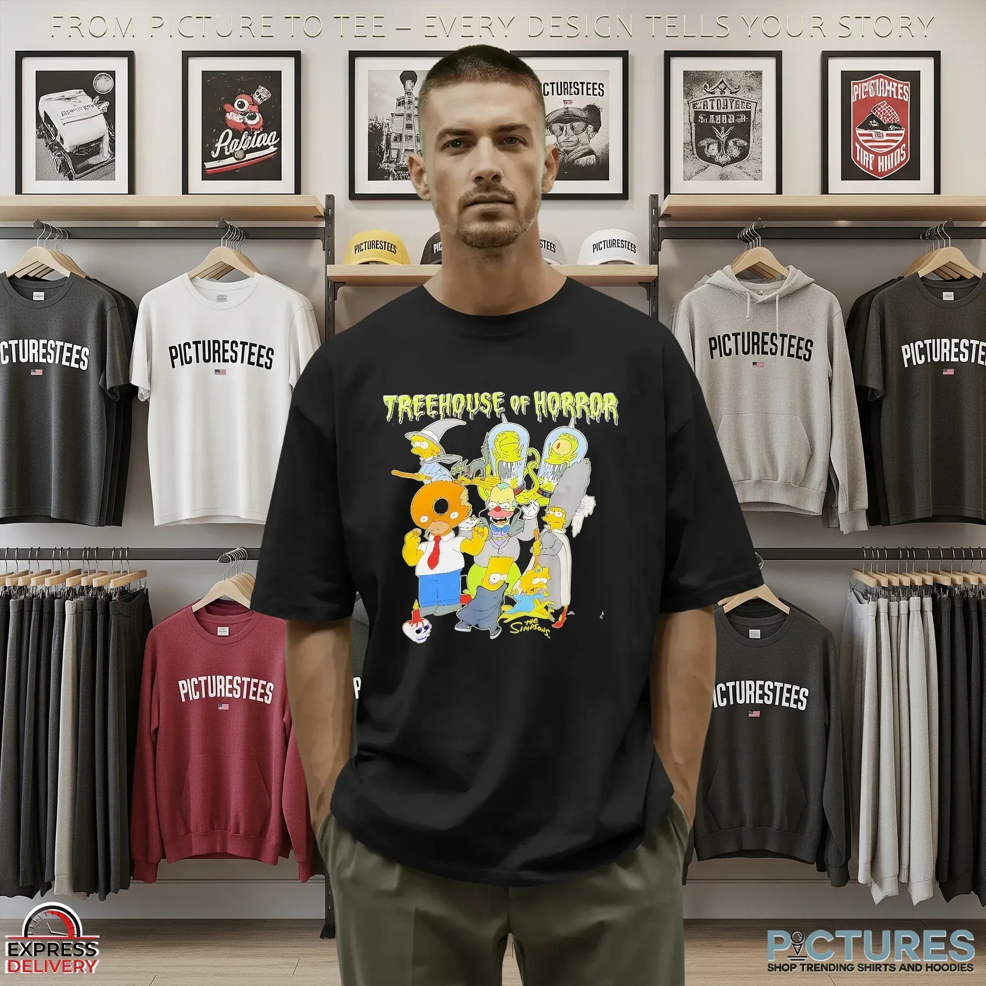 The Simpsons Annual Treehouse Of Horror Characters Groups Halloween T Shirt