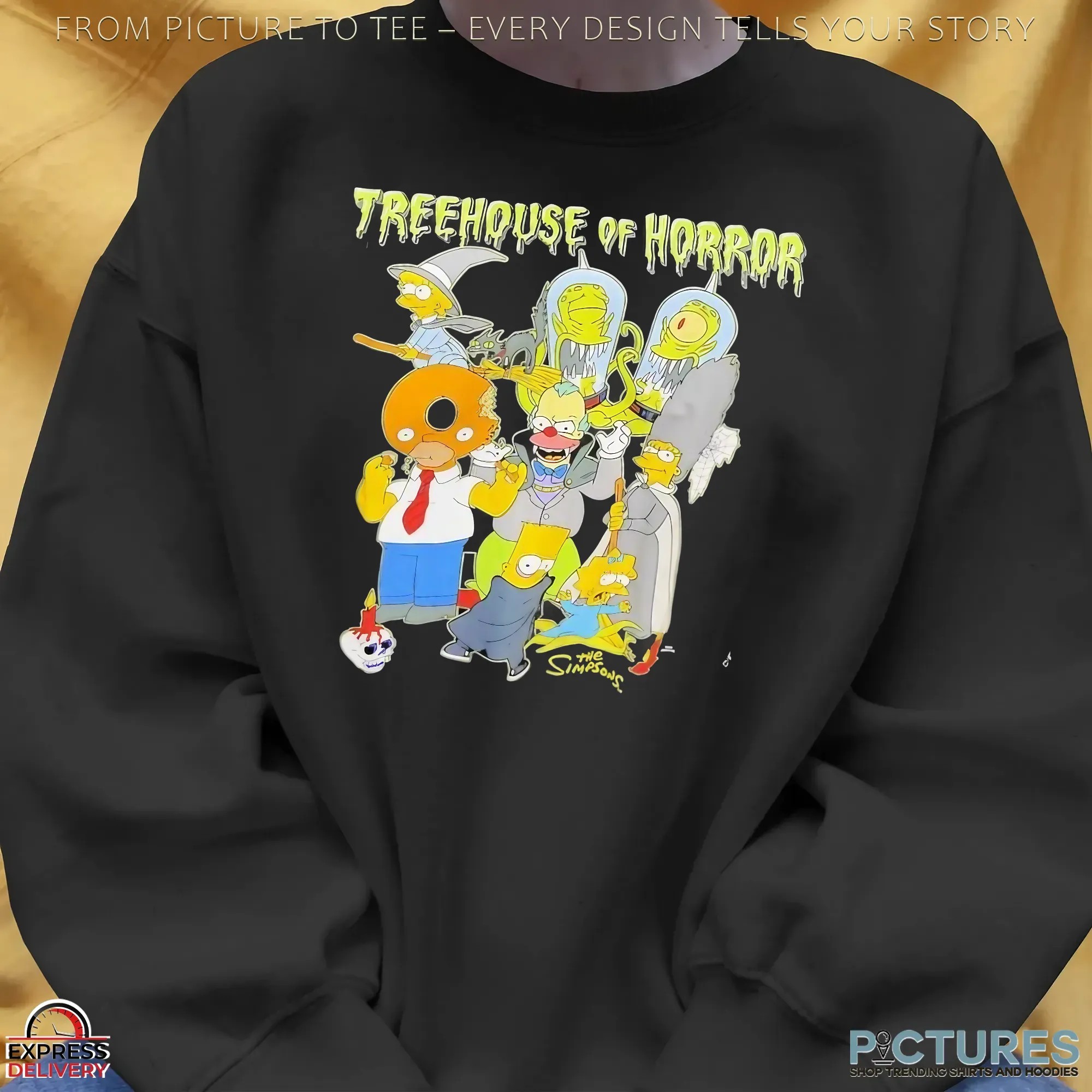The Simpsons Annual Treehouse Of Horror Characters Groups Halloween T Shirt