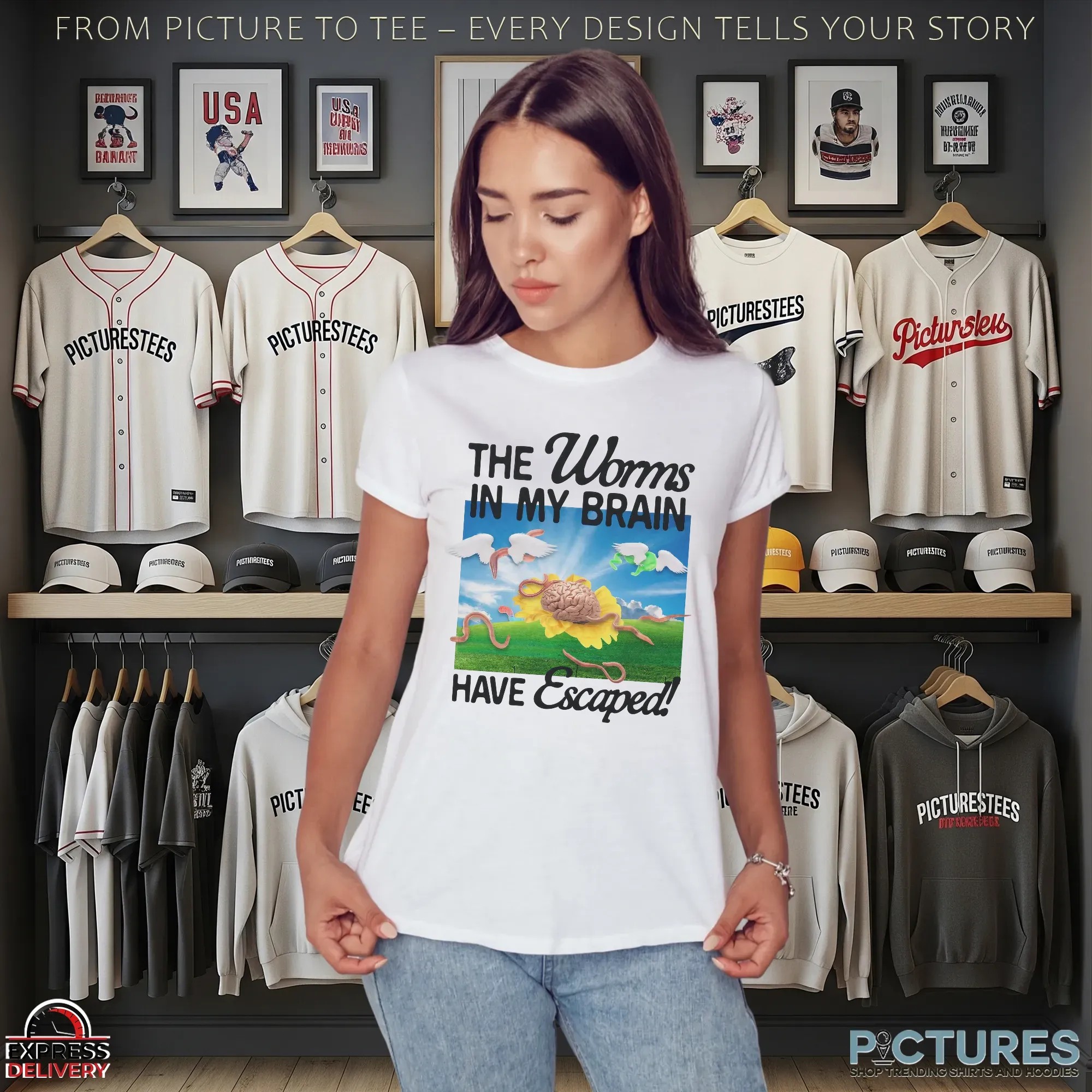 The Worms In My Brain Have Escaped Mental Chaos Meme T Shirt