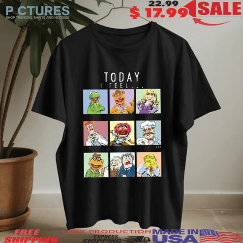Today I Feel The Muppets T-Shirt – Funny Disney Character Mood Box Tee