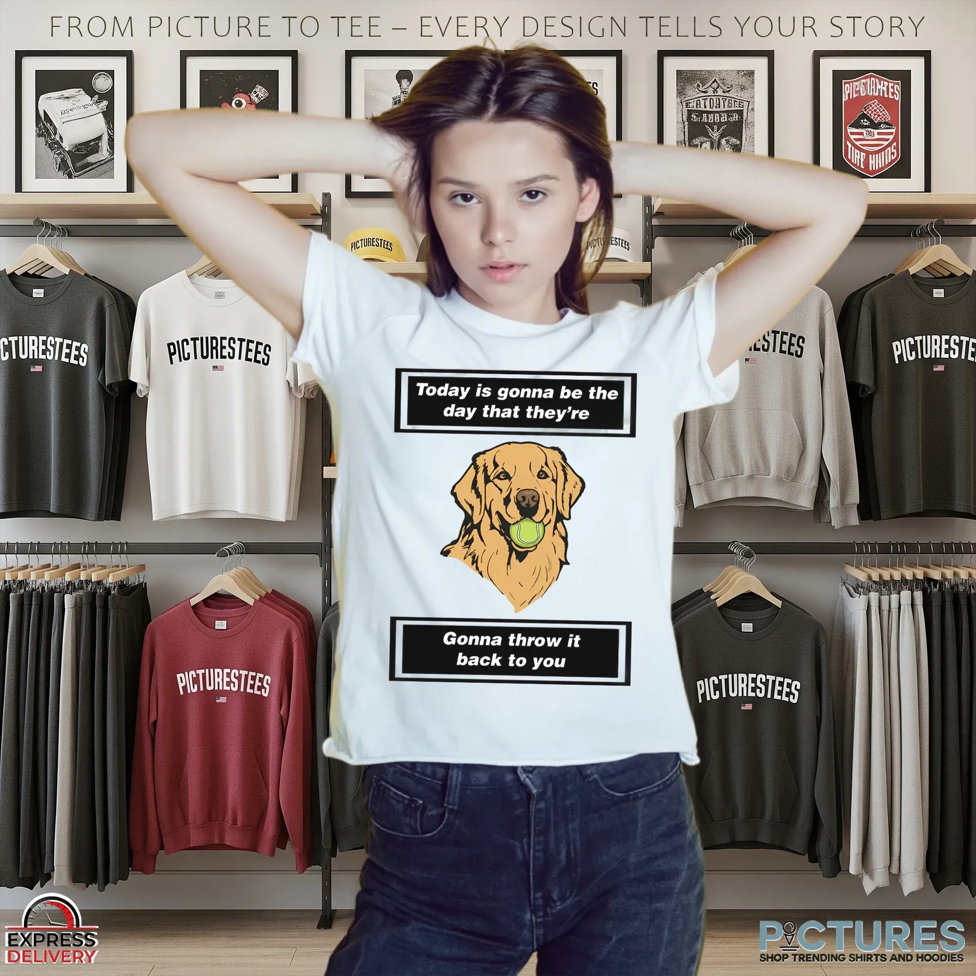 Today Is Gonna Be The Day That They're Gonna Throw It Back To You Golden Tennis T Shirt