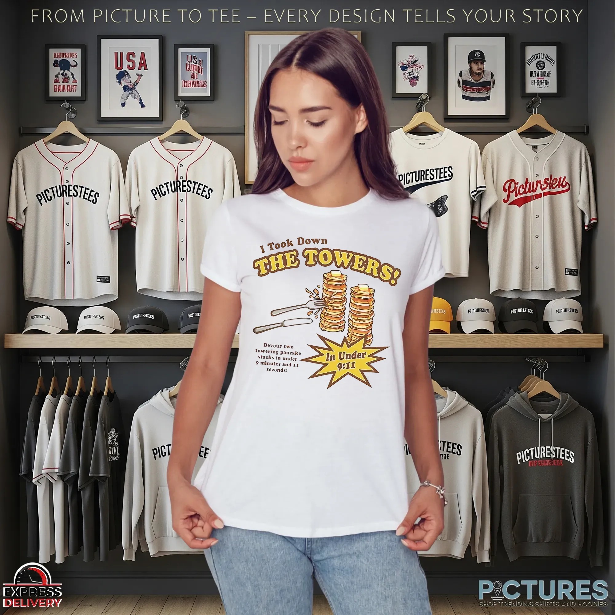 Took Down The Towers In Under 9 Minutes And 11 Seconds Pancakes T Shirt