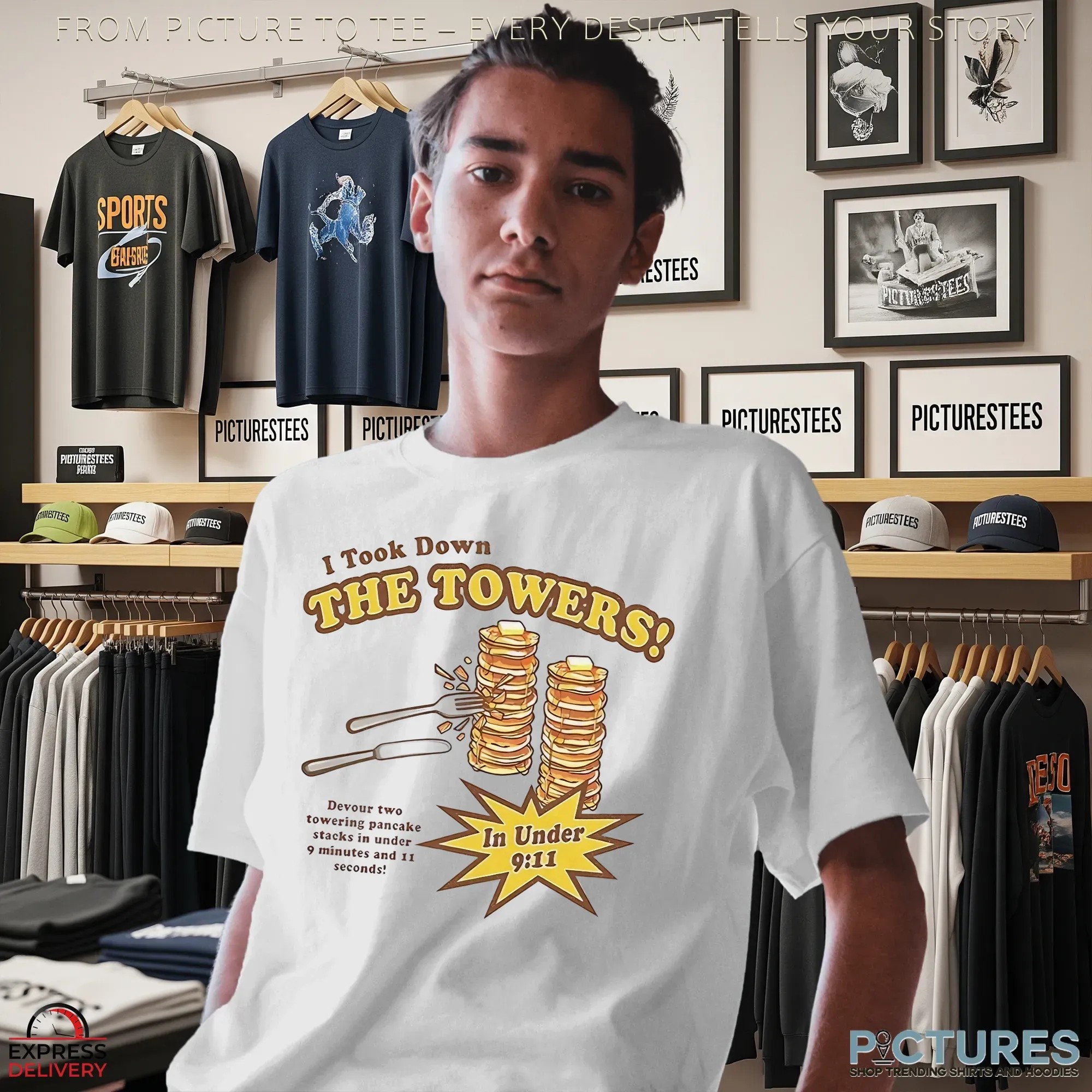 Took Down The Towers In Under 9 Minutes And 11 Seconds Pancakes T Shirt