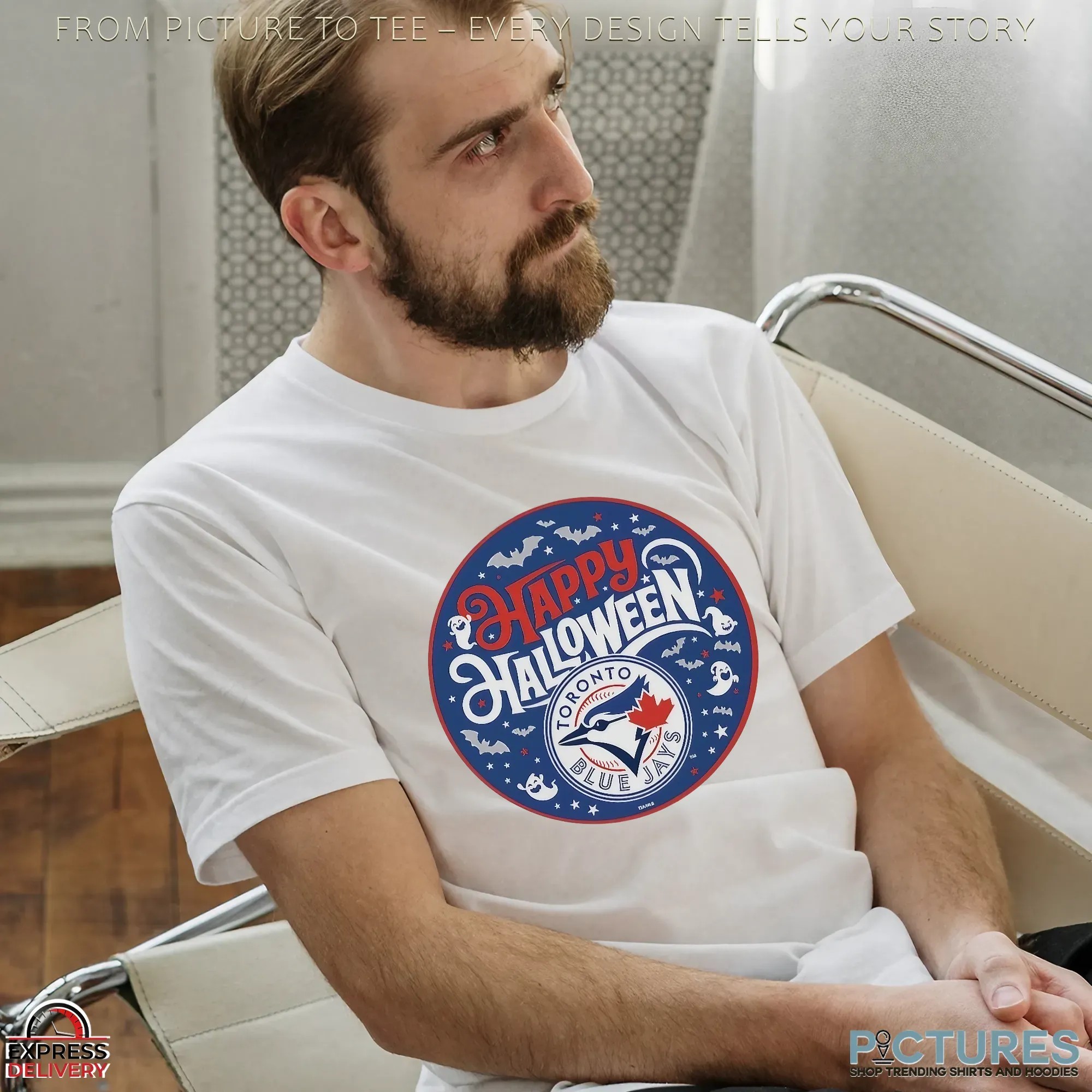 Toronto Blue Jays Baseball Happy Halloween 2025 Logo T Shirt