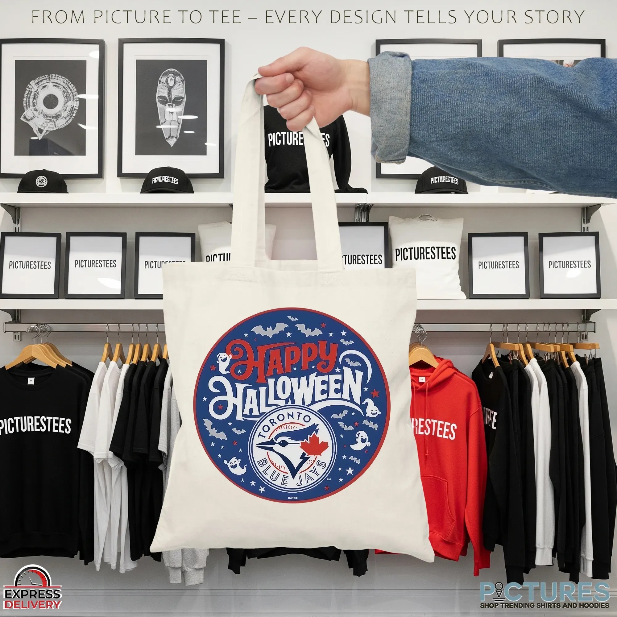 Toronto Blue Jays Baseball Happy Halloween 2025 Logo T Shirt