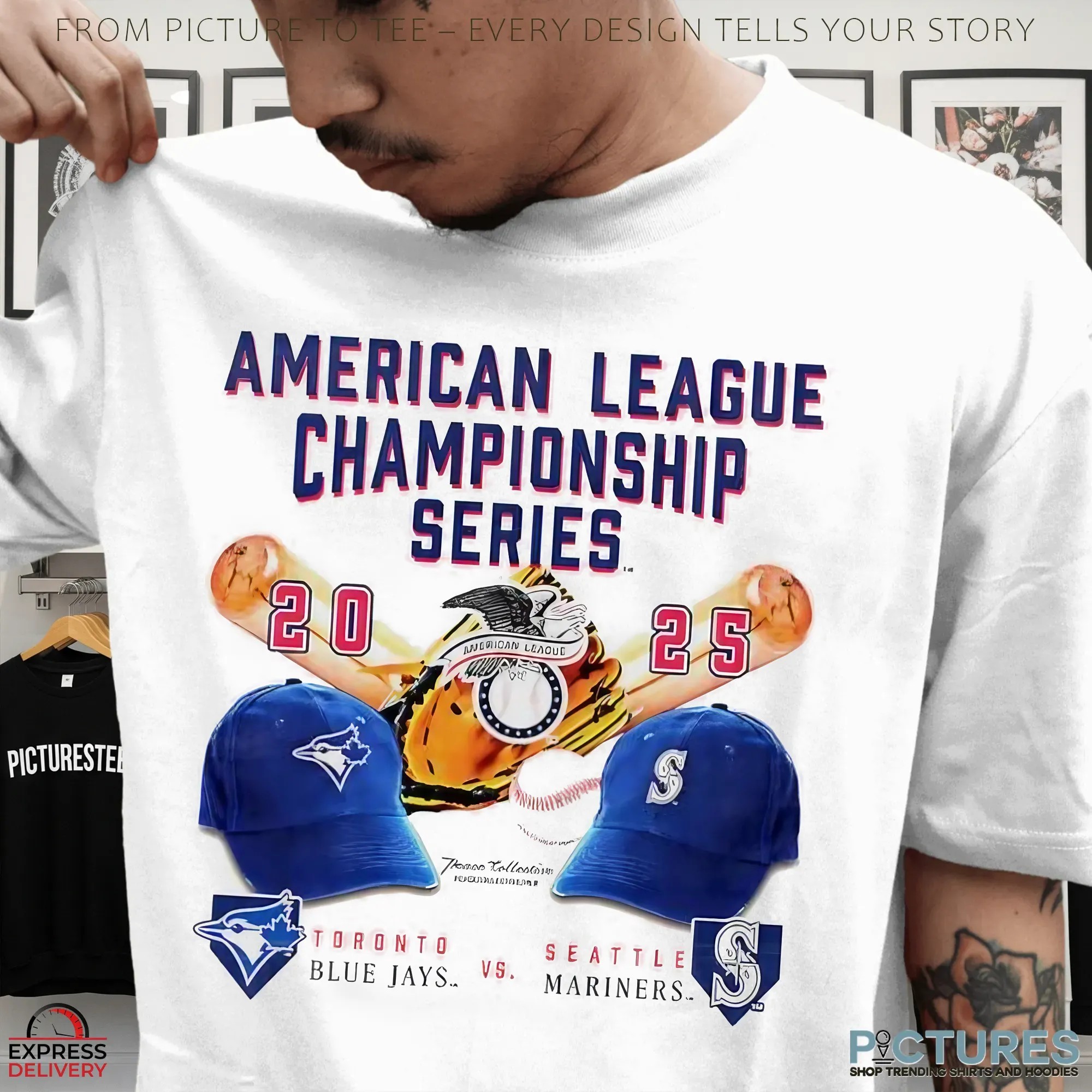 Toronto Blue Jays Vs Seattle Mariners Alcs 2025 Rivalry T Shirt