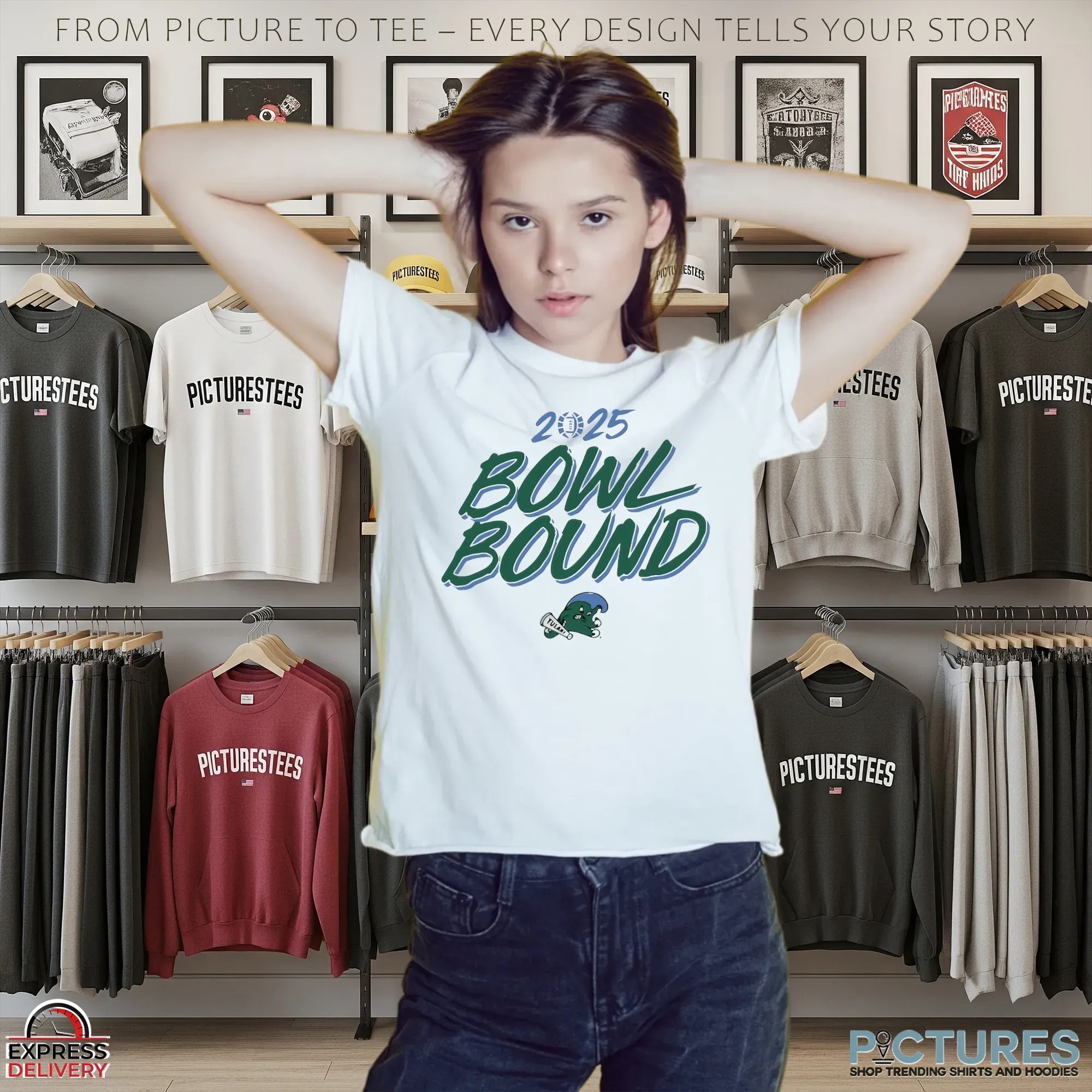 Tulane Green Wave Football 2025 Bowl Bound T Shirt