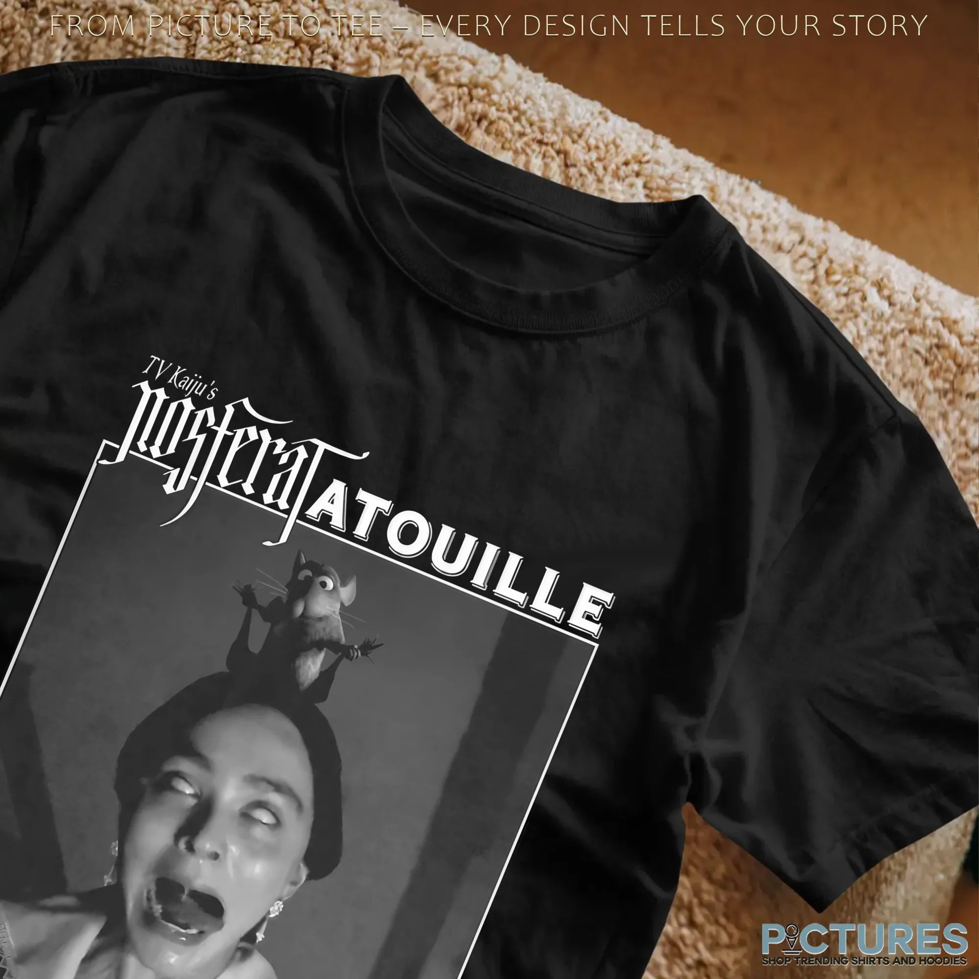 Tv Kaiju's Nosferatatouille 1922 Nosferatu And 2007 Ratatouille Film Mashup T Shirt Tv Kaiju's Nosferatatouille 1922 Nosferatu And 2007 Ratatouille Film Mashup T Shirt