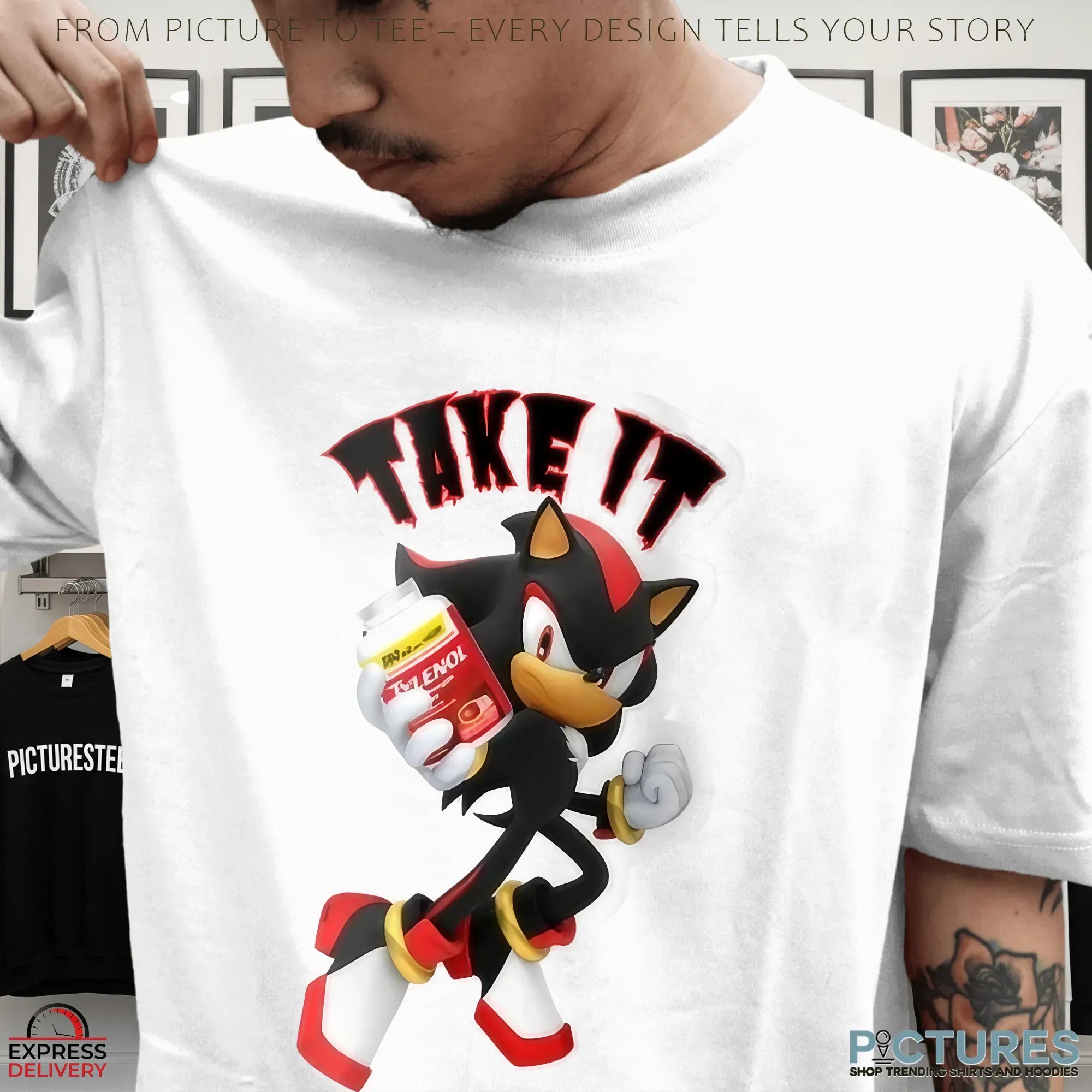 Tylenol Shadow The Hedgehog Take It Meme T Shirt Tylenol Shadow The Hedgehog Take It Meme T Shirt