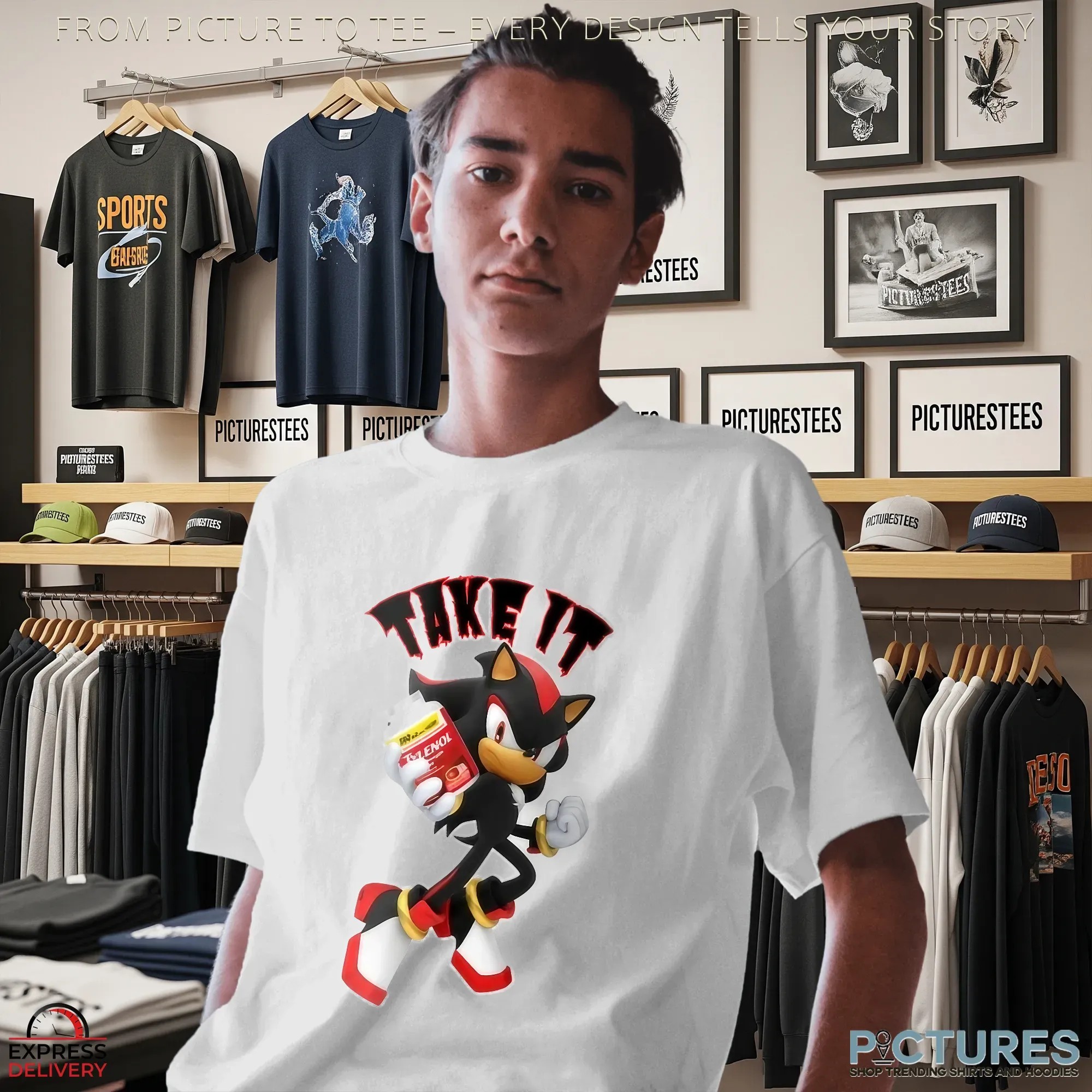 Tylenol Shadow The Hedgehog Take It Meme T Shirt Tylenol Shadow The Hedgehog Take It Meme T Shirt