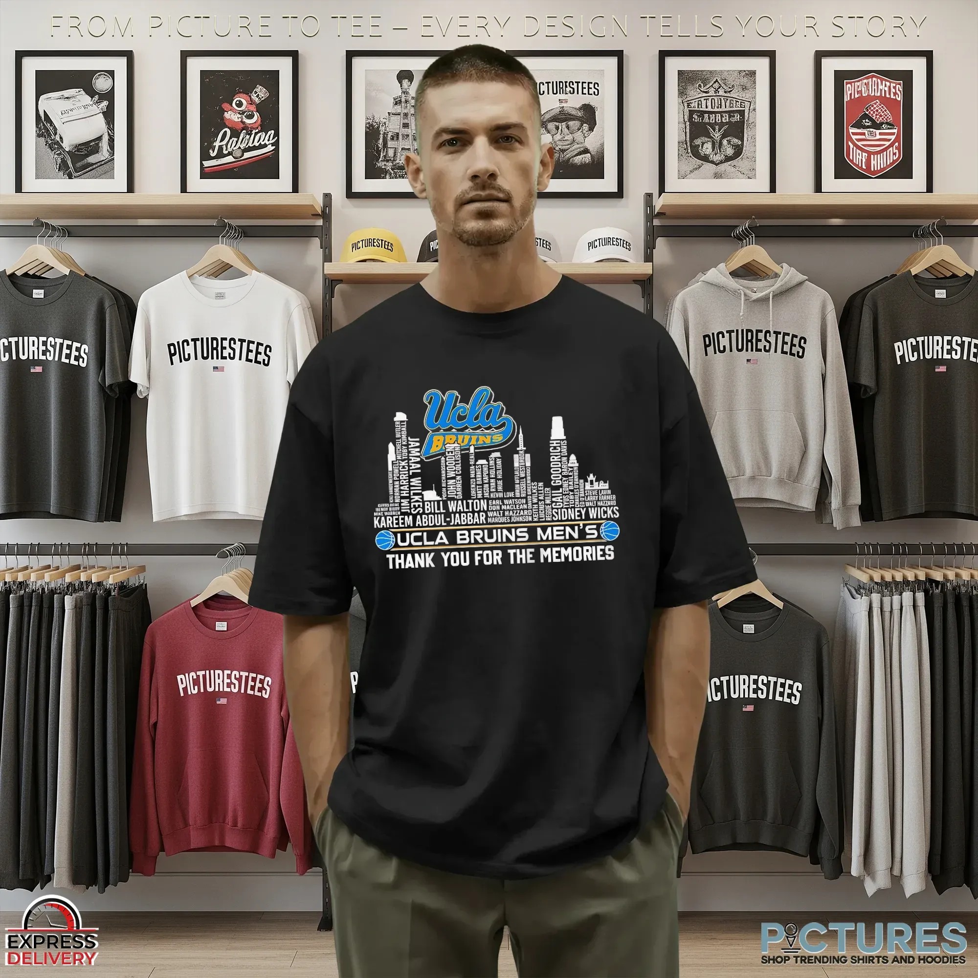 Ucla Bruins Men's Thank You For The Memories City Skyline T Shirt Ucla Bruins Men's Thank You For The Memories City Skyline T Shirt