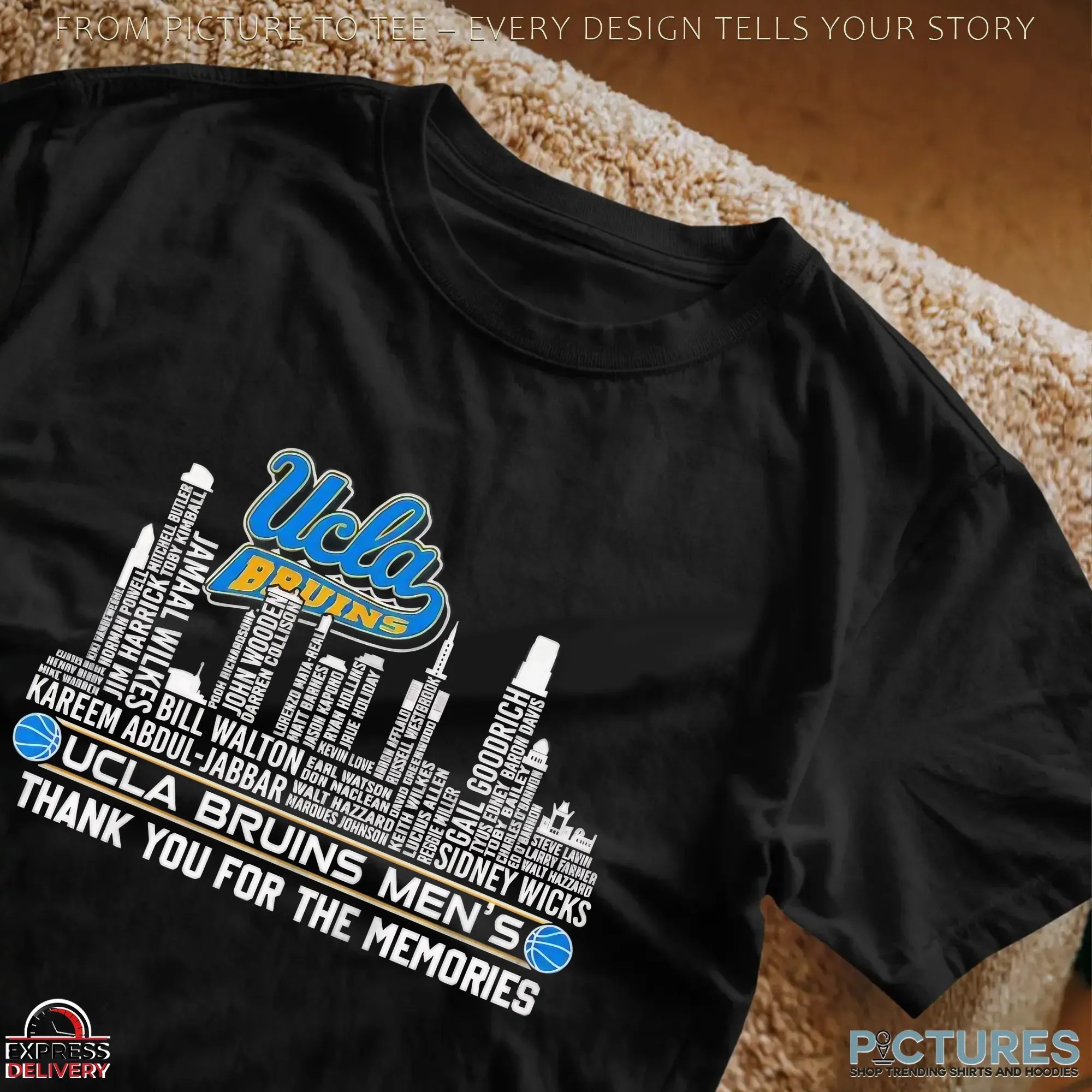 Ucla Bruins Men's Thank You For The Memories City Skyline T Shirt Ucla Bruins Men's Thank You For The Memories City Skyline T Shirt