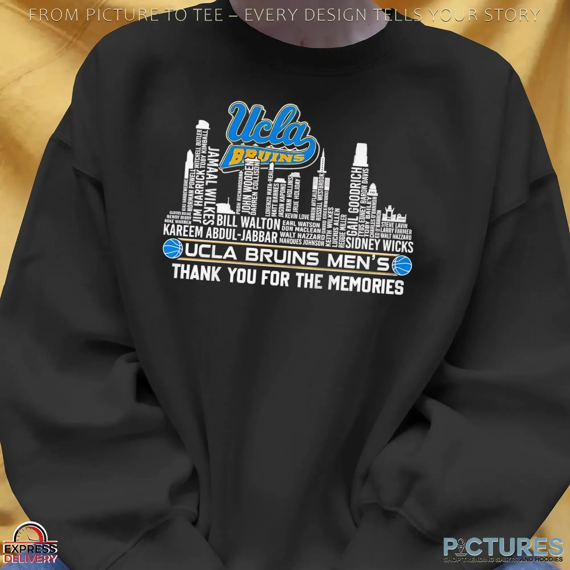 Ucla Bruins Men's Thank You For The Memories City Skyline T Shirt Ucla Bruins Men's Thank You For The Memories City Skyline T Shirt