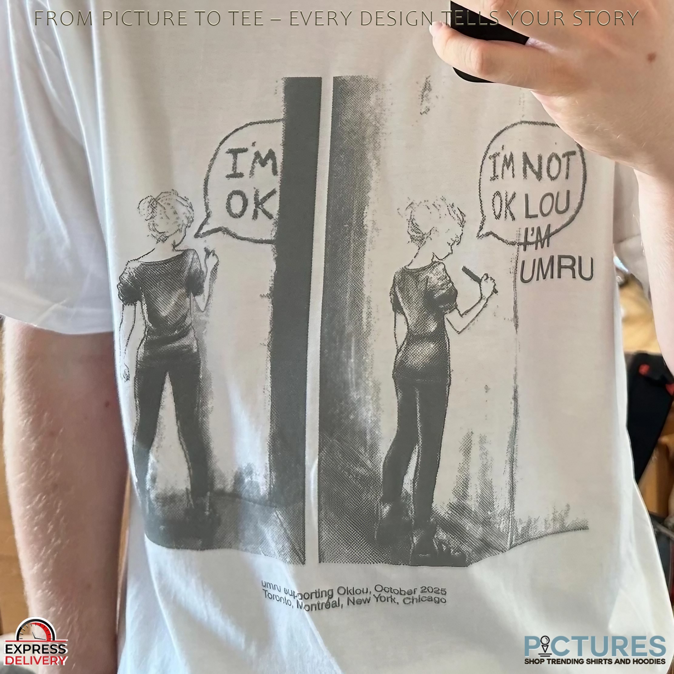 Umru And Oklou I'm Ok I'm Not Ok Lou I Am Umru October 2025 Tour T Shirt