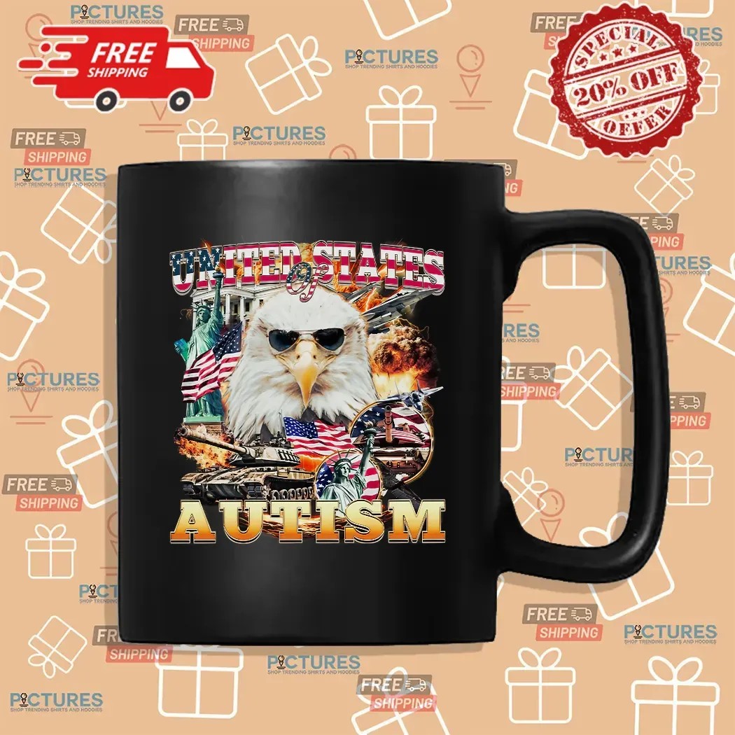United States Of Autism Eagle USA Vintage Bootleg Style Shirt