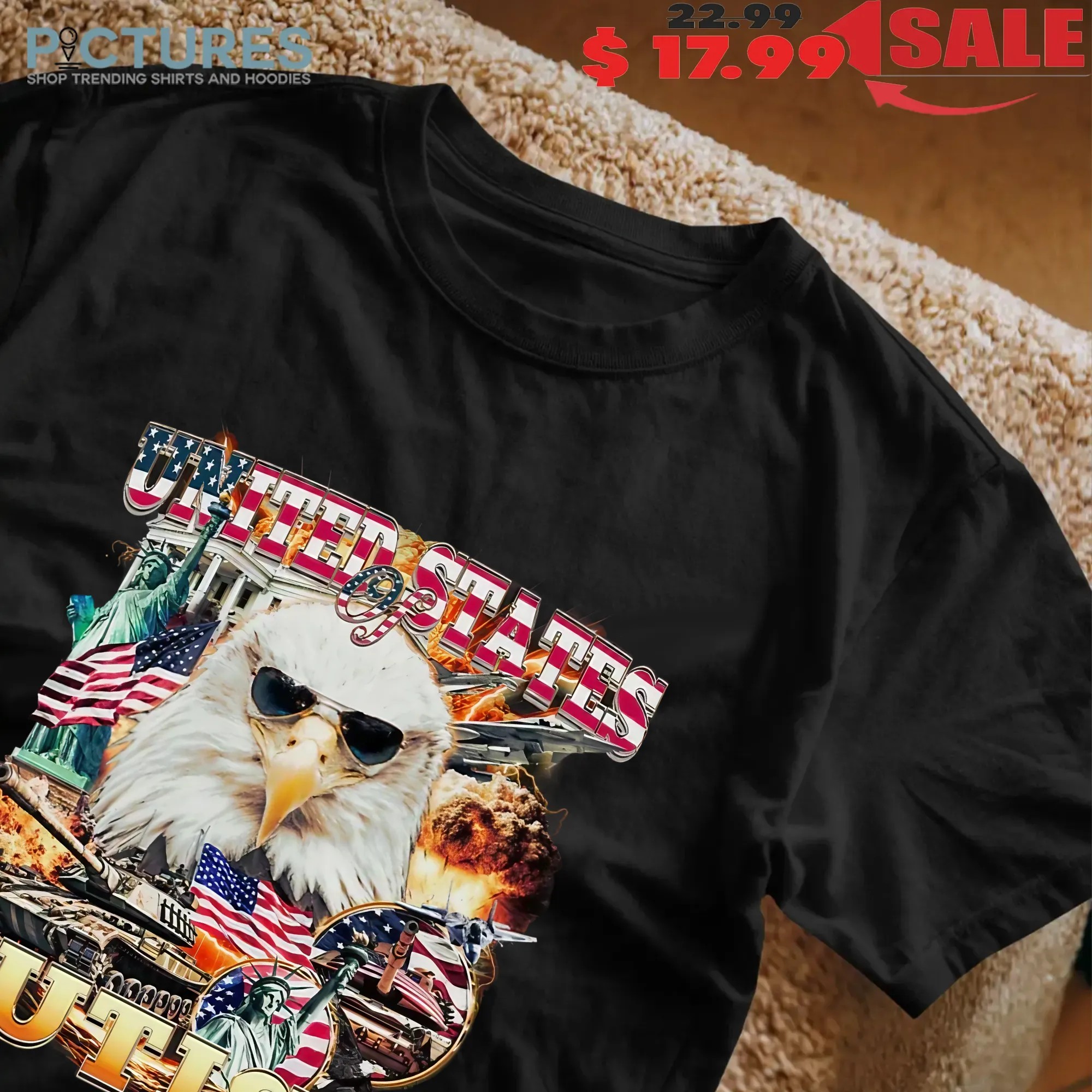 United States Of Autism Eagle USA Vintage Bootleg Style Shirt