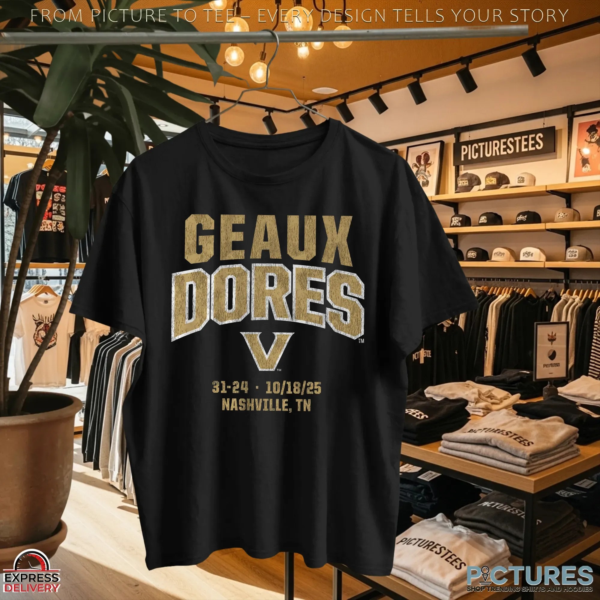 Vanderbilt Football Geaux Dores 18th October 2025 Nashville TN Vintage T Shirt