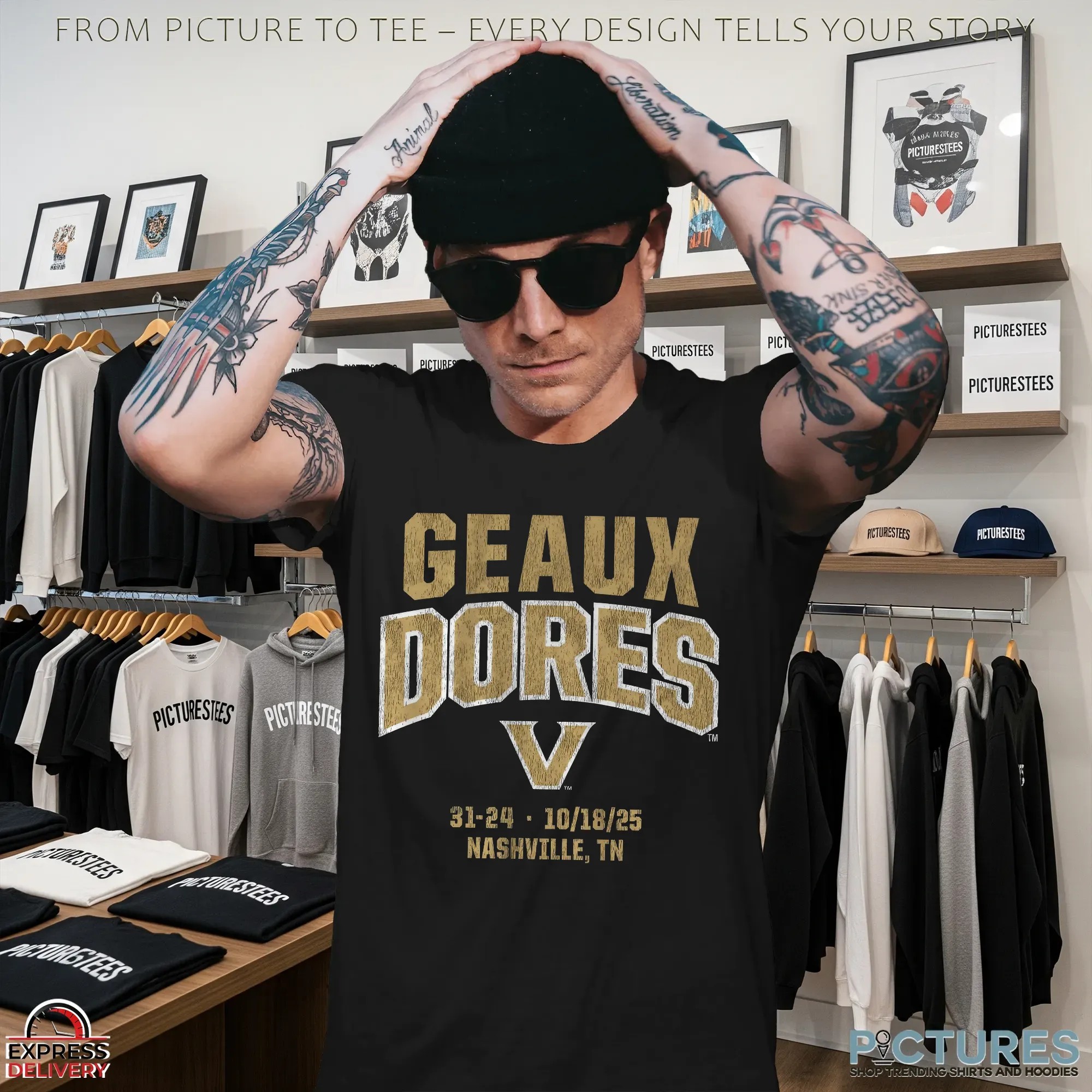 Vanderbilt Football Geaux Dores 18th October 2025 Nashville TN Vintage T Shirt