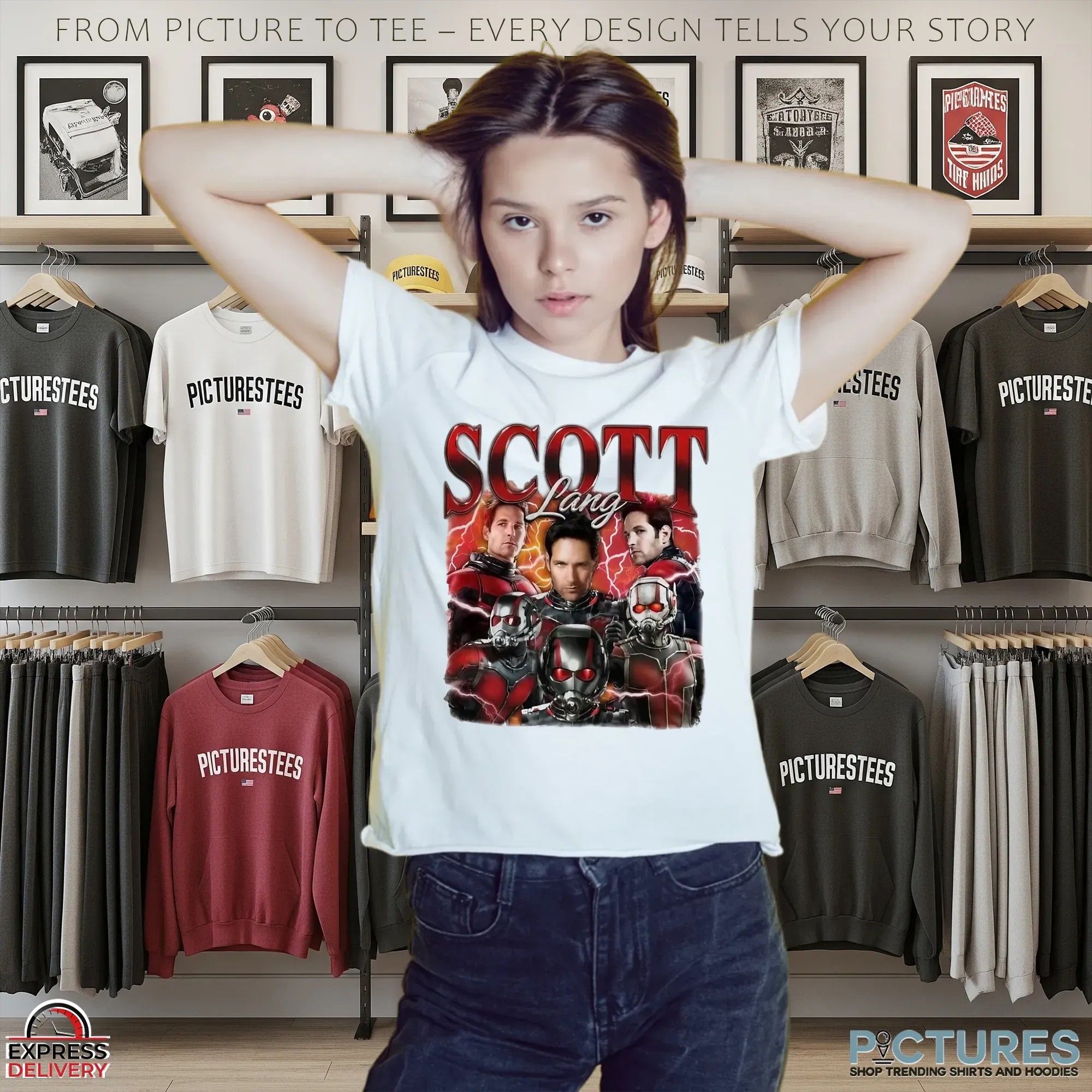 Vintage 90s Bootleg Scott Lang T Shirt