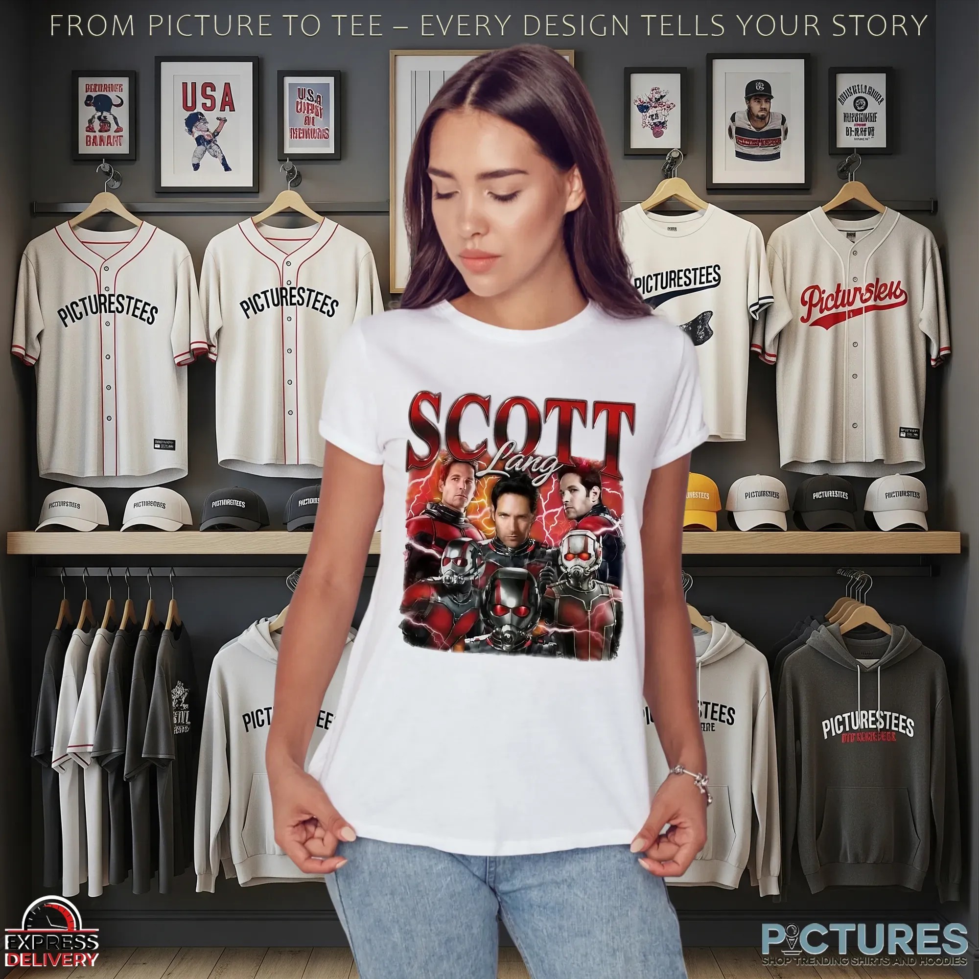 Vintage 90s Bootleg Scott Lang T Shirt