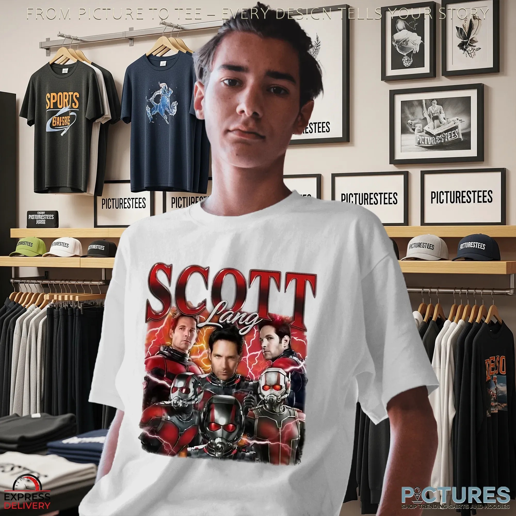 Vintage 90s Bootleg Scott Lang T Shirt