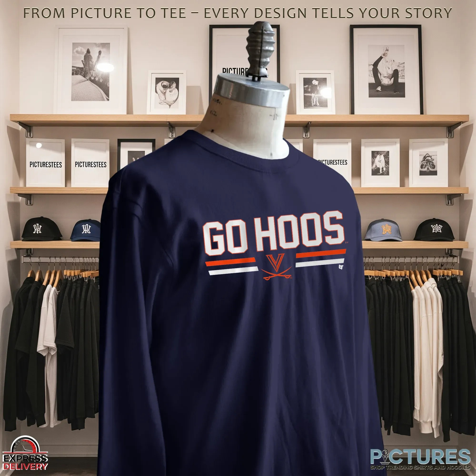 Virginia Cavaliers Football Go Hoos T Shirt Virginia Cavaliers Football Go Hoos T Shirt