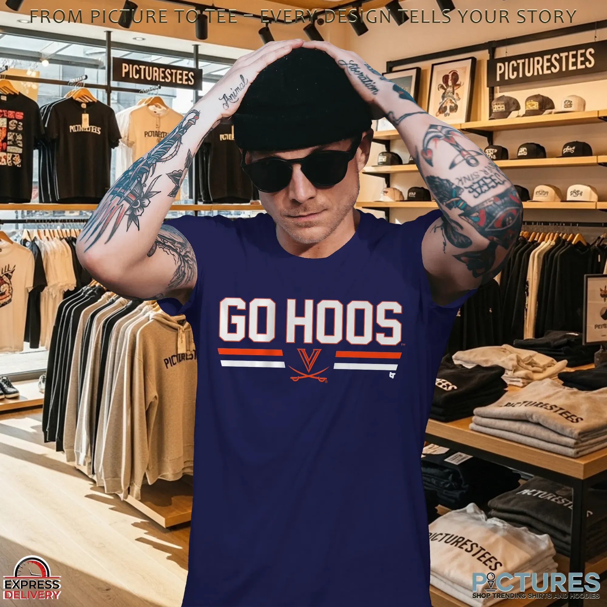 Virginia Cavaliers Football Go Hoos T Shirt Virginia Cavaliers Football Go Hoos T Shirt
