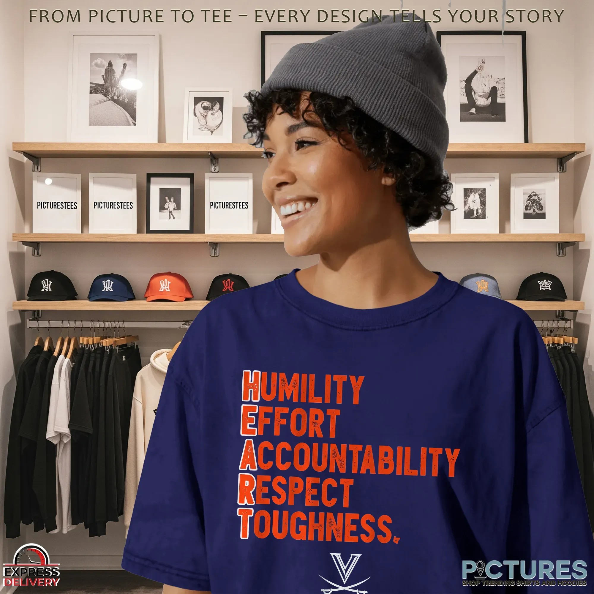 Virginia Cavaliers Football H E A R T Humility Effort Accountability Respect Toughness T Shirt Virginia Cavaliers Football H E A R T Humility Effort Accountability Respect Toughness T Shirt
