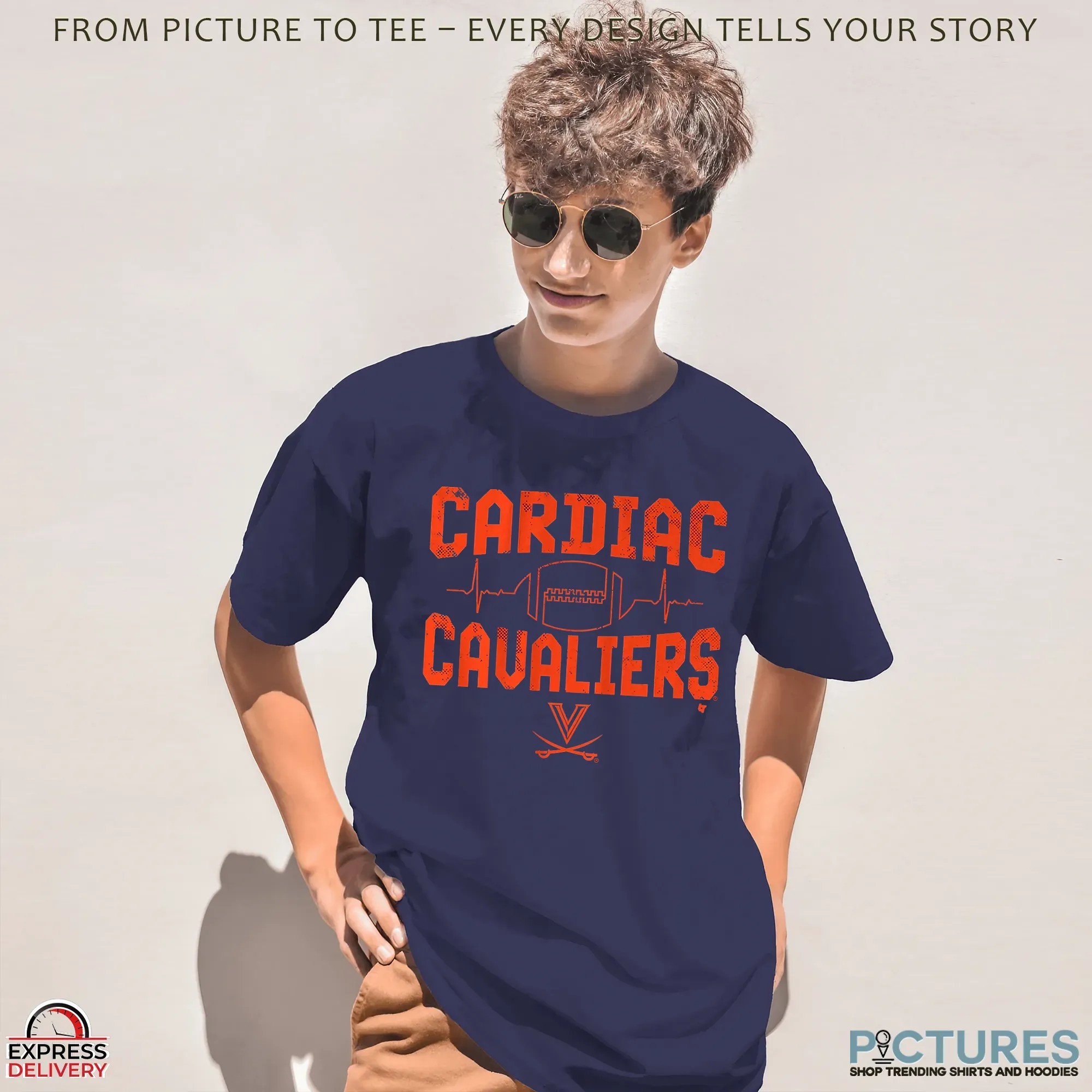 Virginia Football Cardiac Cavaliers T Shirt Virginia Football Cardiac Cavaliers T Shirt