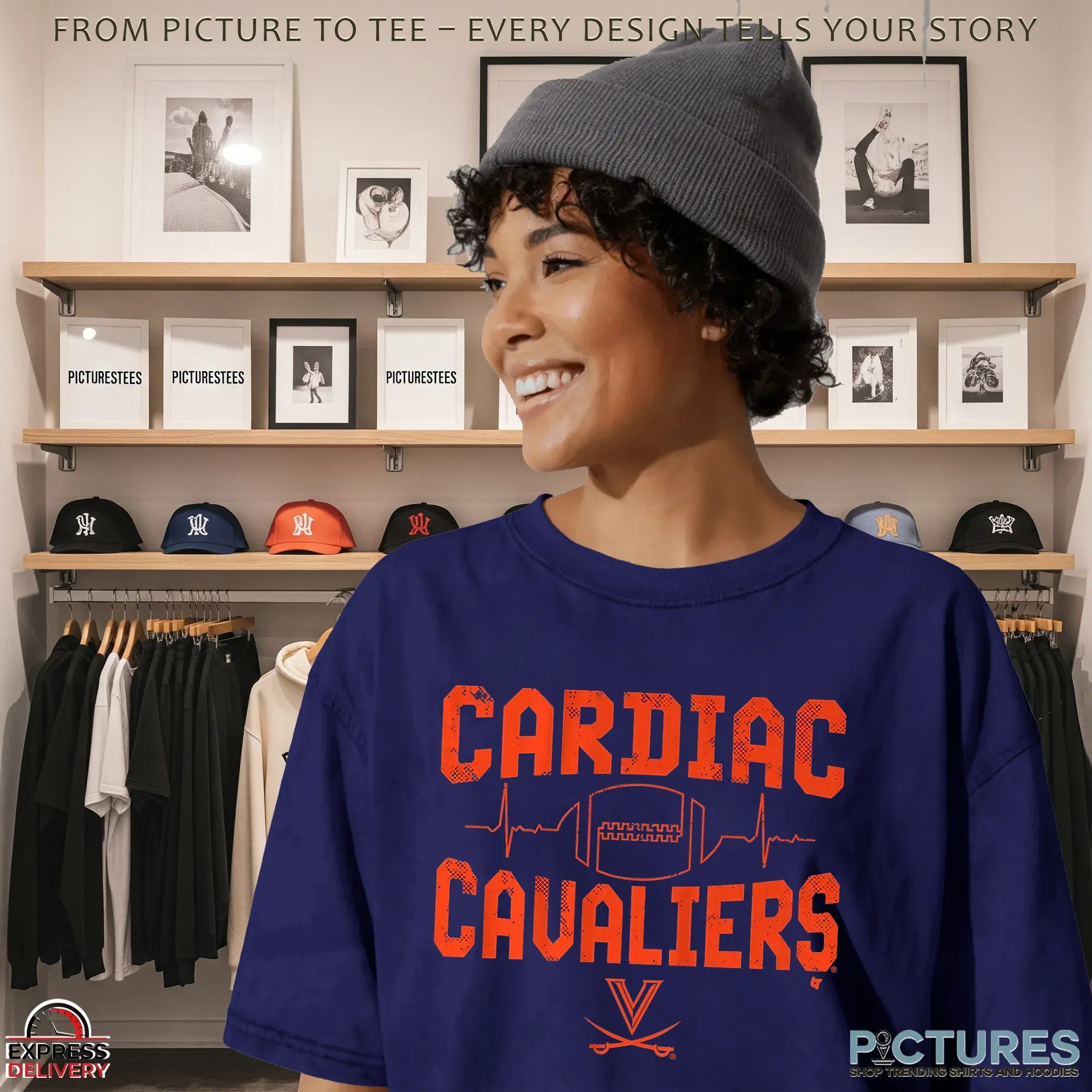 Virginia Football Cardiac Cavaliers T Shirt Virginia Football Cardiac Cavaliers T Shirt
