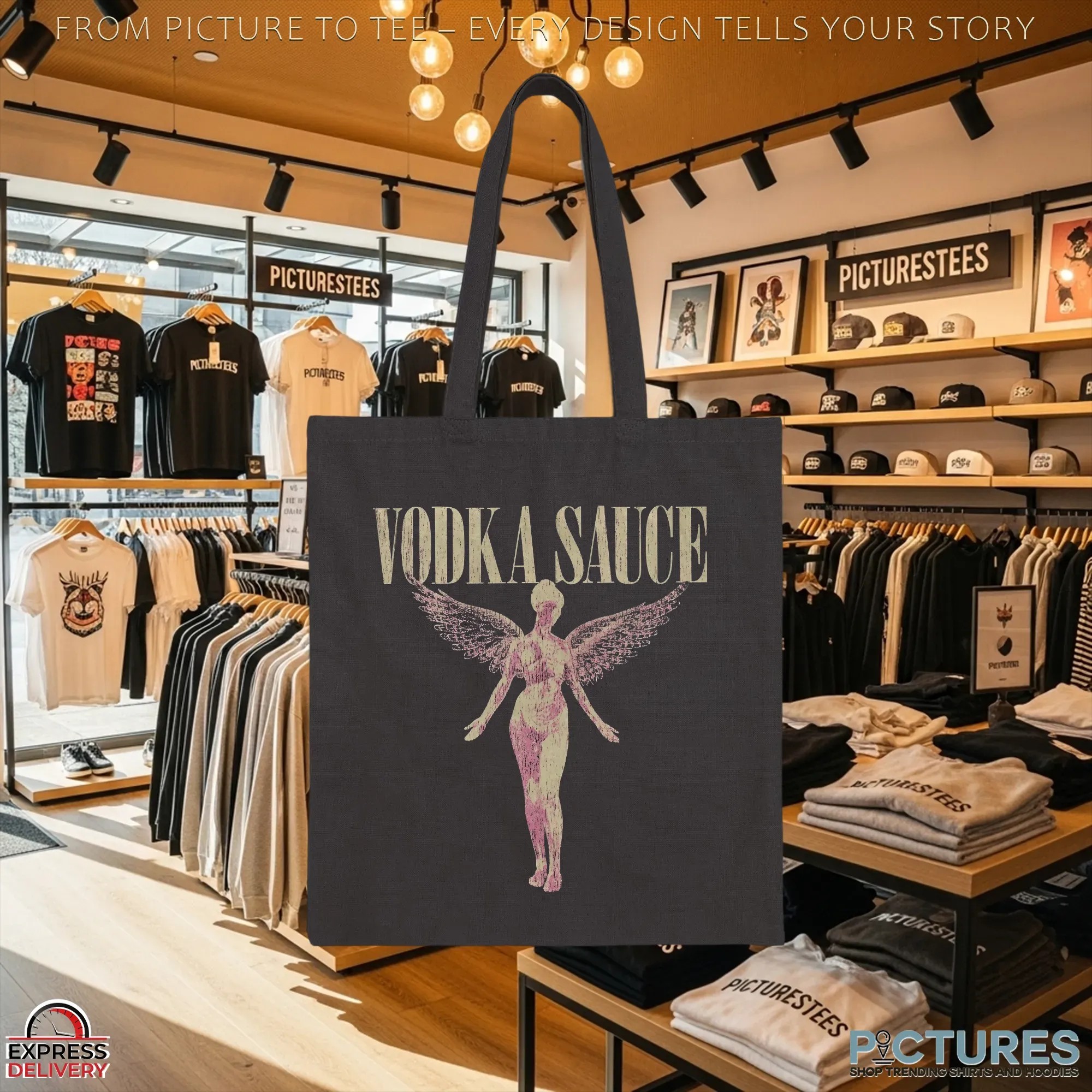Vodka Sauce Angel Grunge Gothic Vintage T Shirt