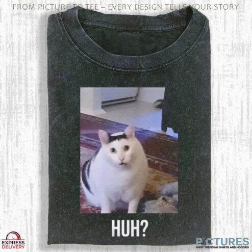 Wacky Cat Huh Cat Meme T Shirt