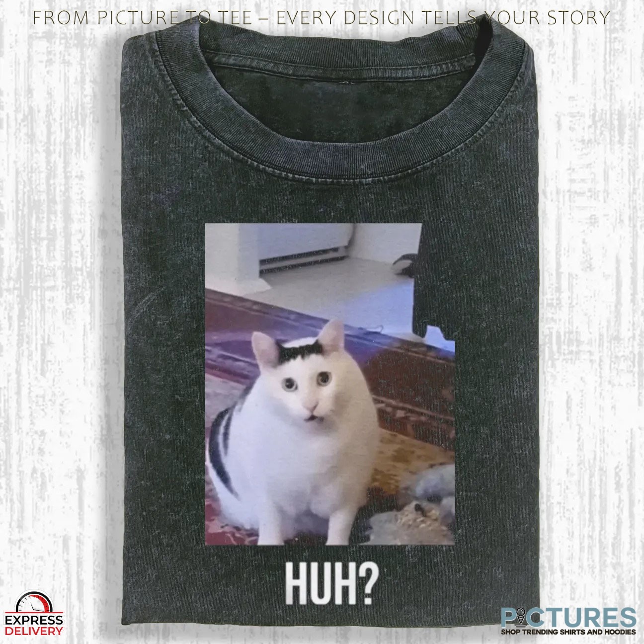 Wacky Cat Huh Cat Meme T Shirt