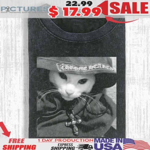 Wacky Cat Meme Graphic T-shirt